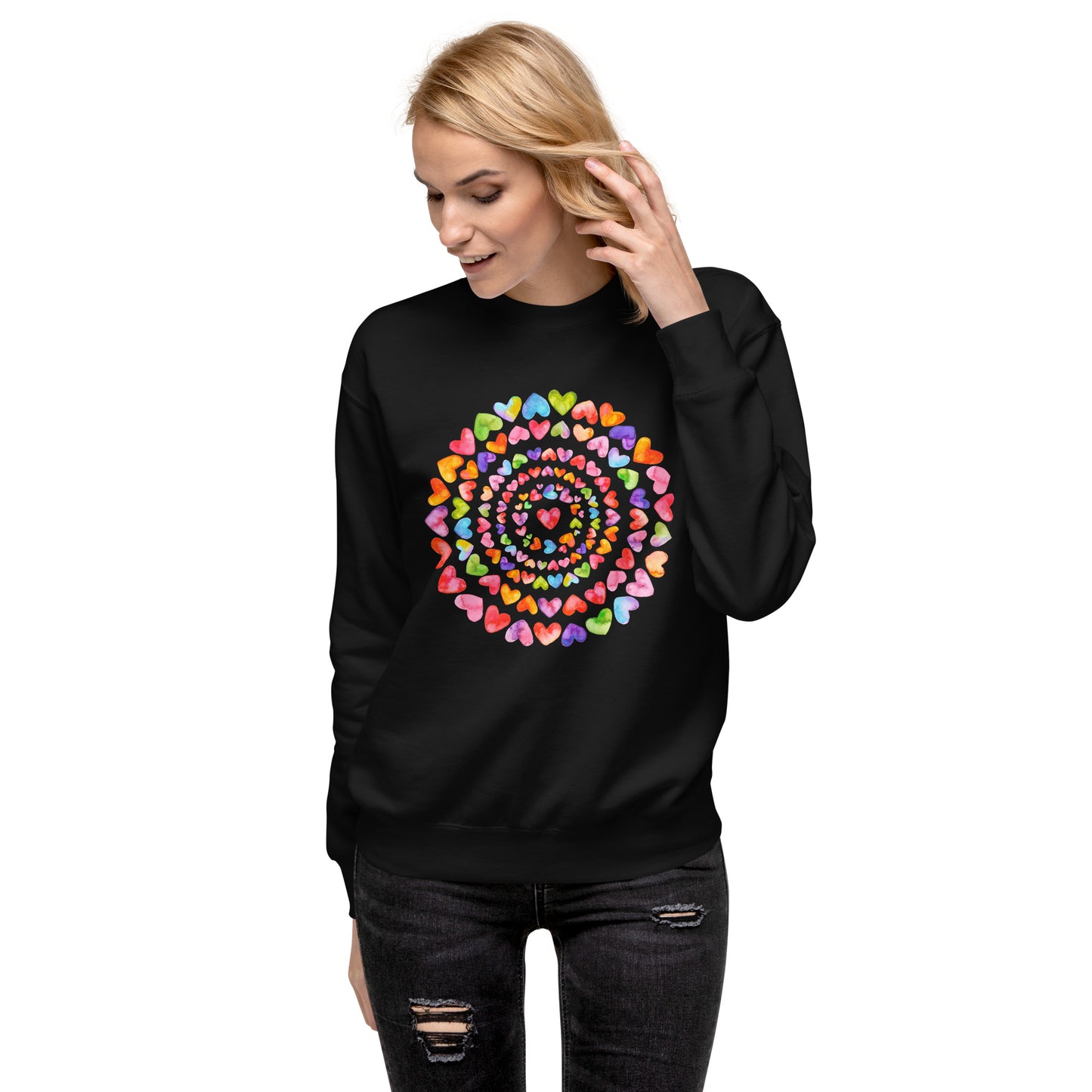 Rainbow Hearts - Premium Sweatshirt