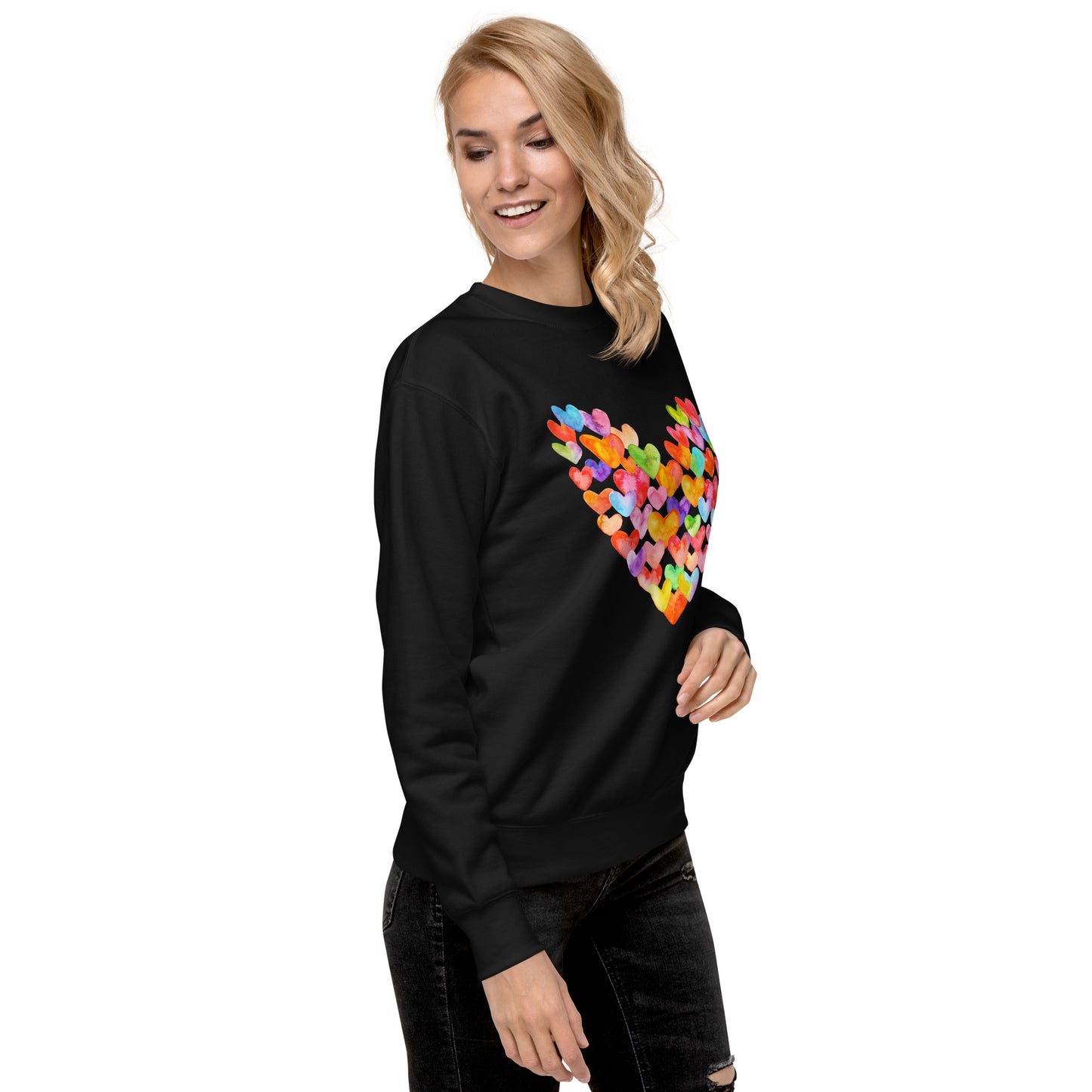 Rainbow Hearts - Premium Sweatshirt