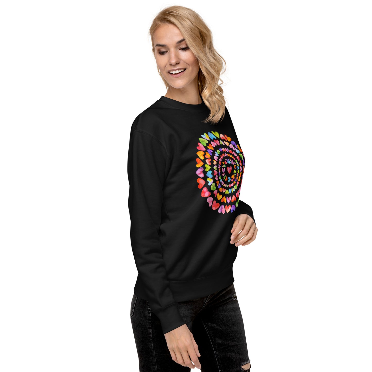 Rainbow Hearts - Premium Sweatshirt