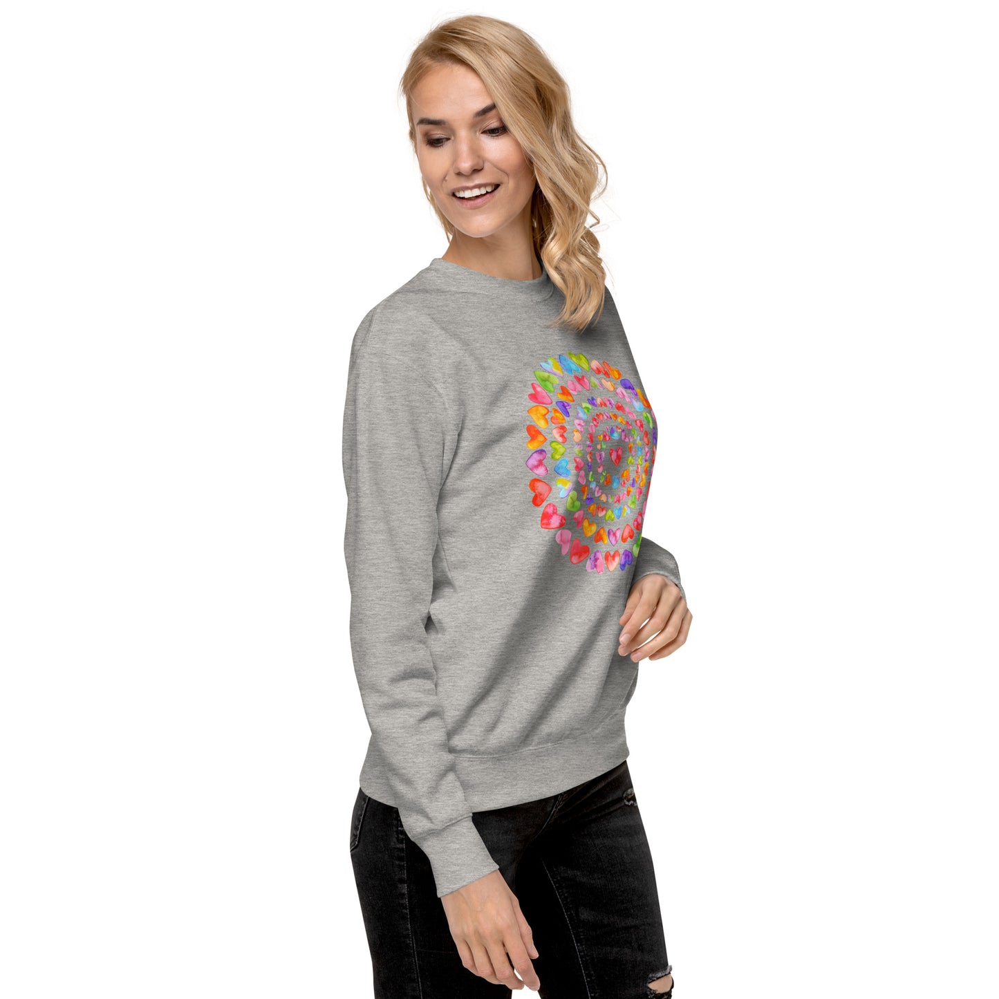 Rainbow Hearts - Premium Sweatshirt
