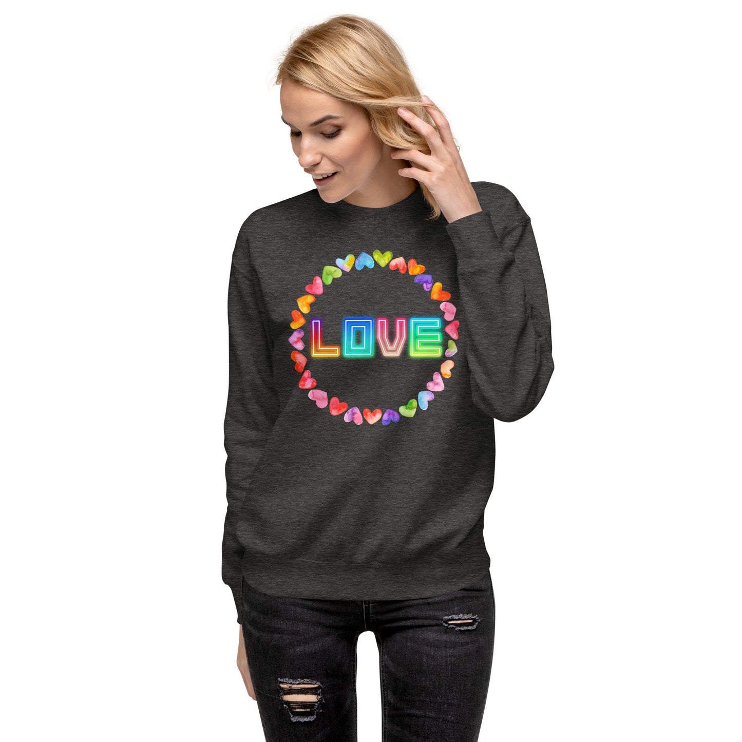 Rainbow Love - Premium Sweatshirt