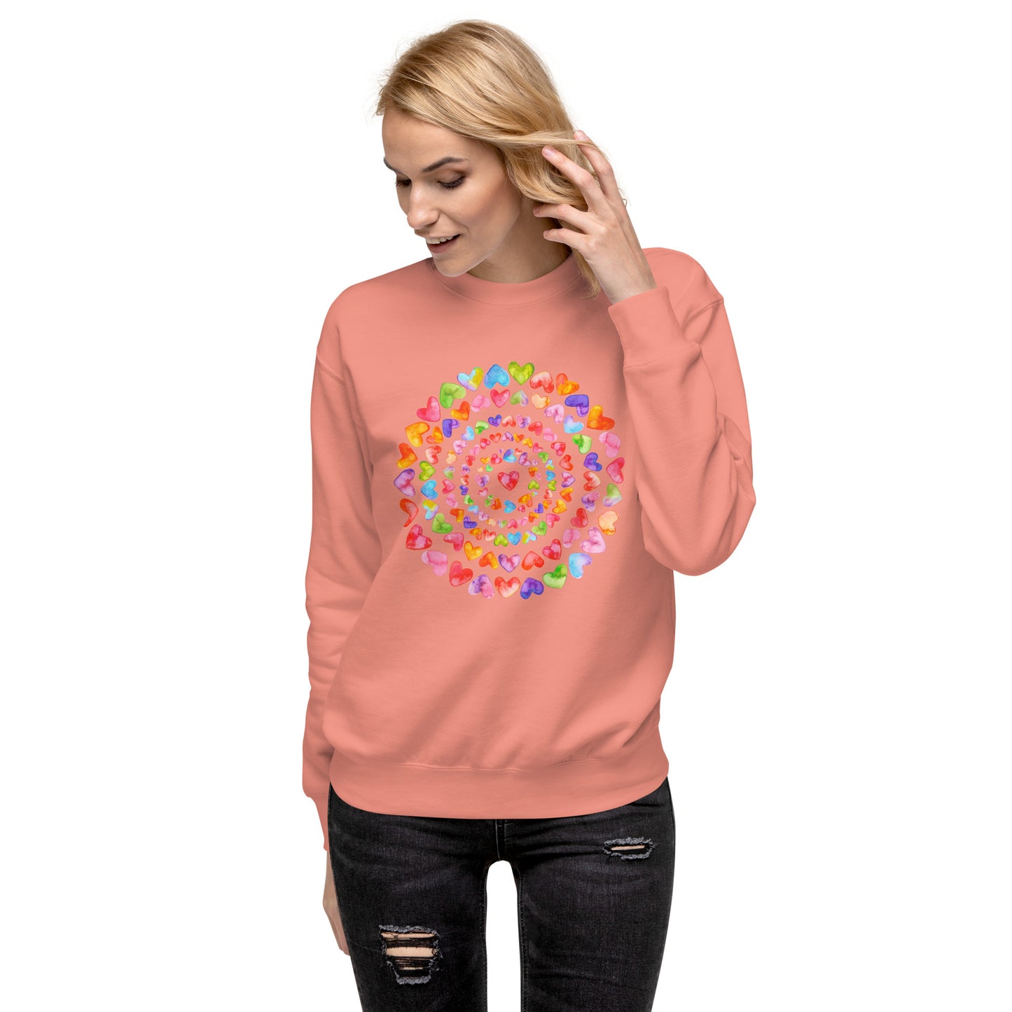Rainbow Hearts - Premium Sweatshirt