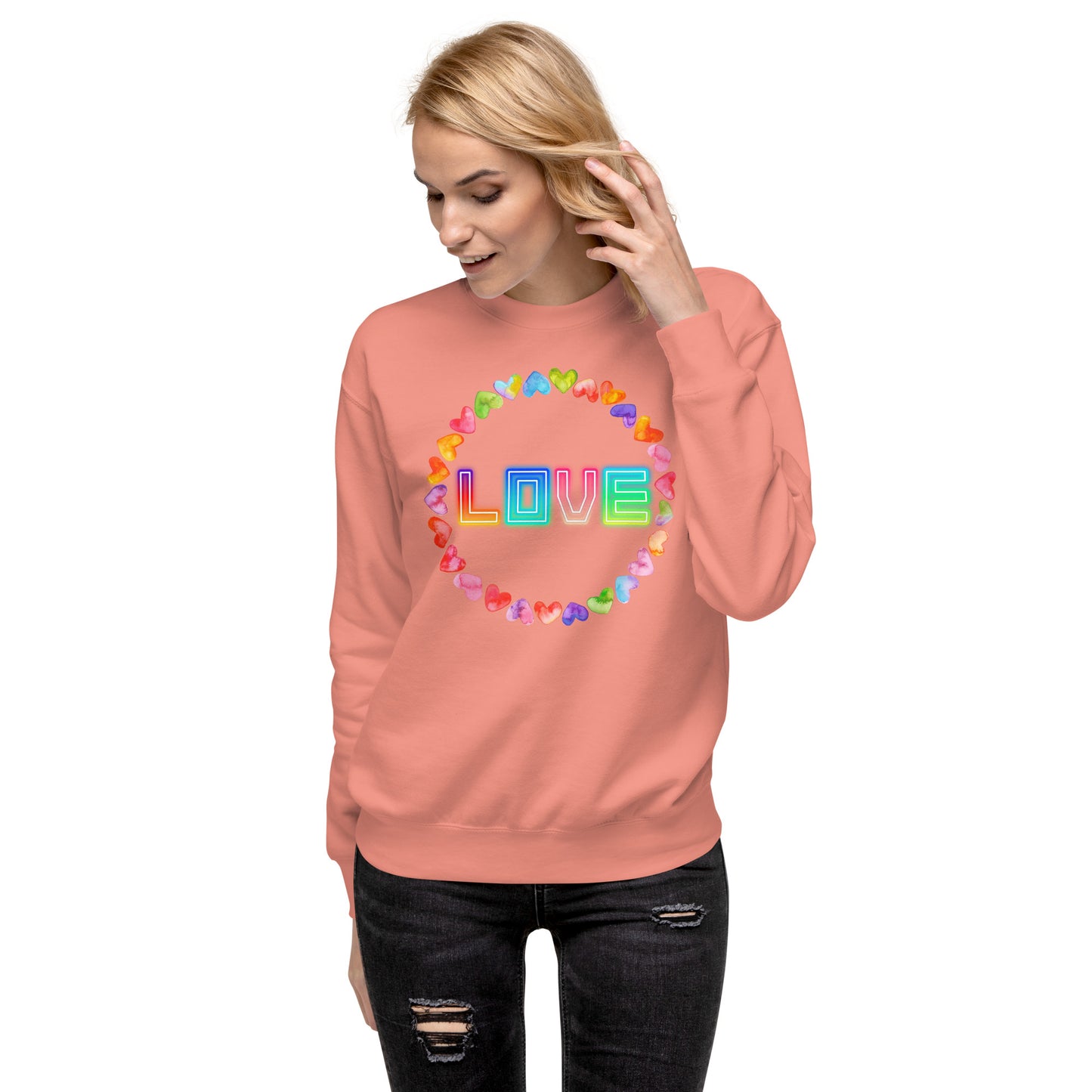Rainbow Love - Premium Sweatshirt