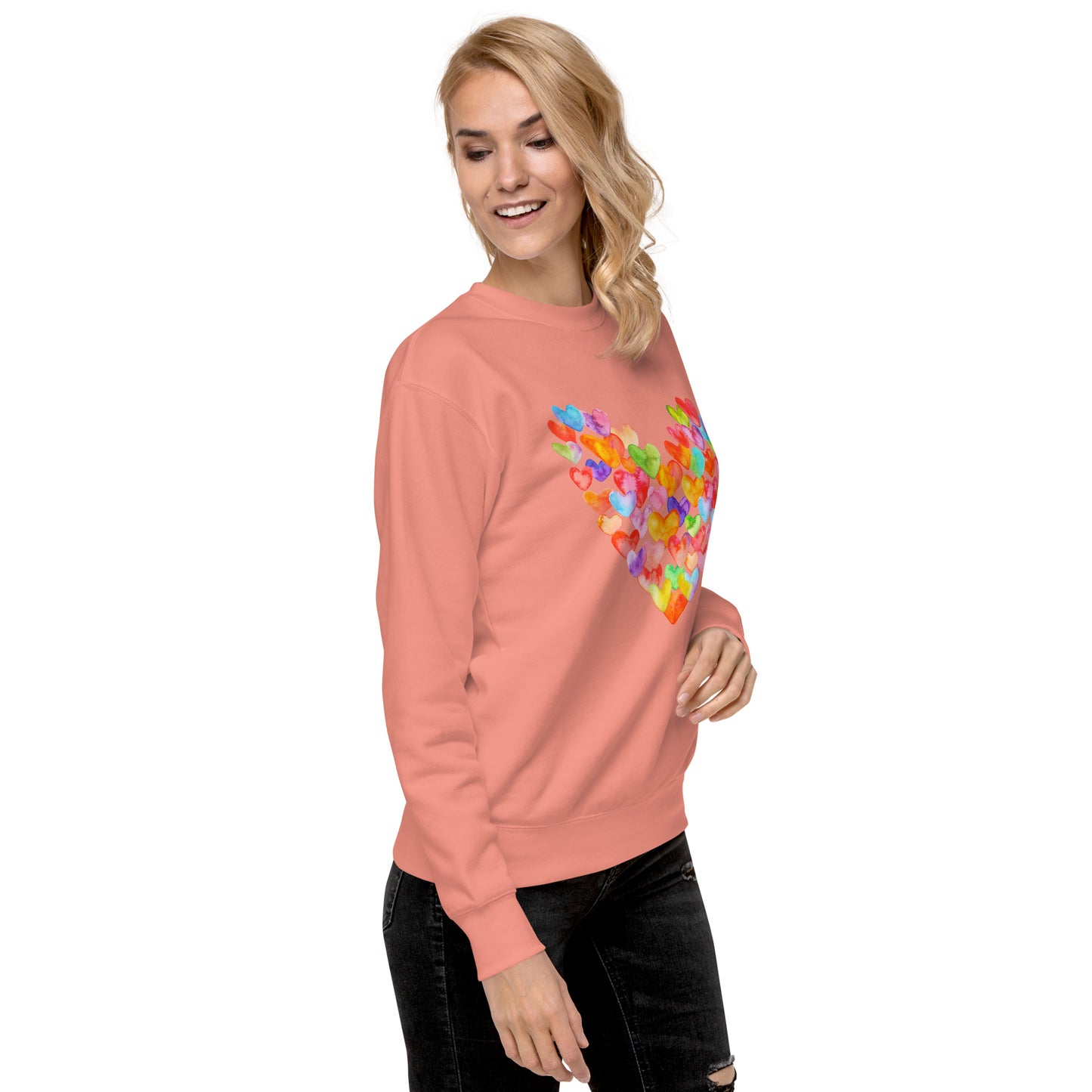 Rainbow Hearts - Premium Sweatshirt