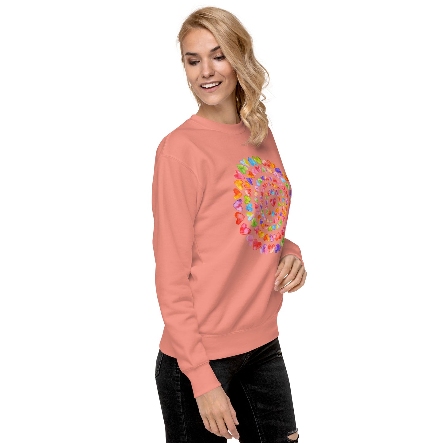 Rainbow Hearts - Premium Sweatshirt