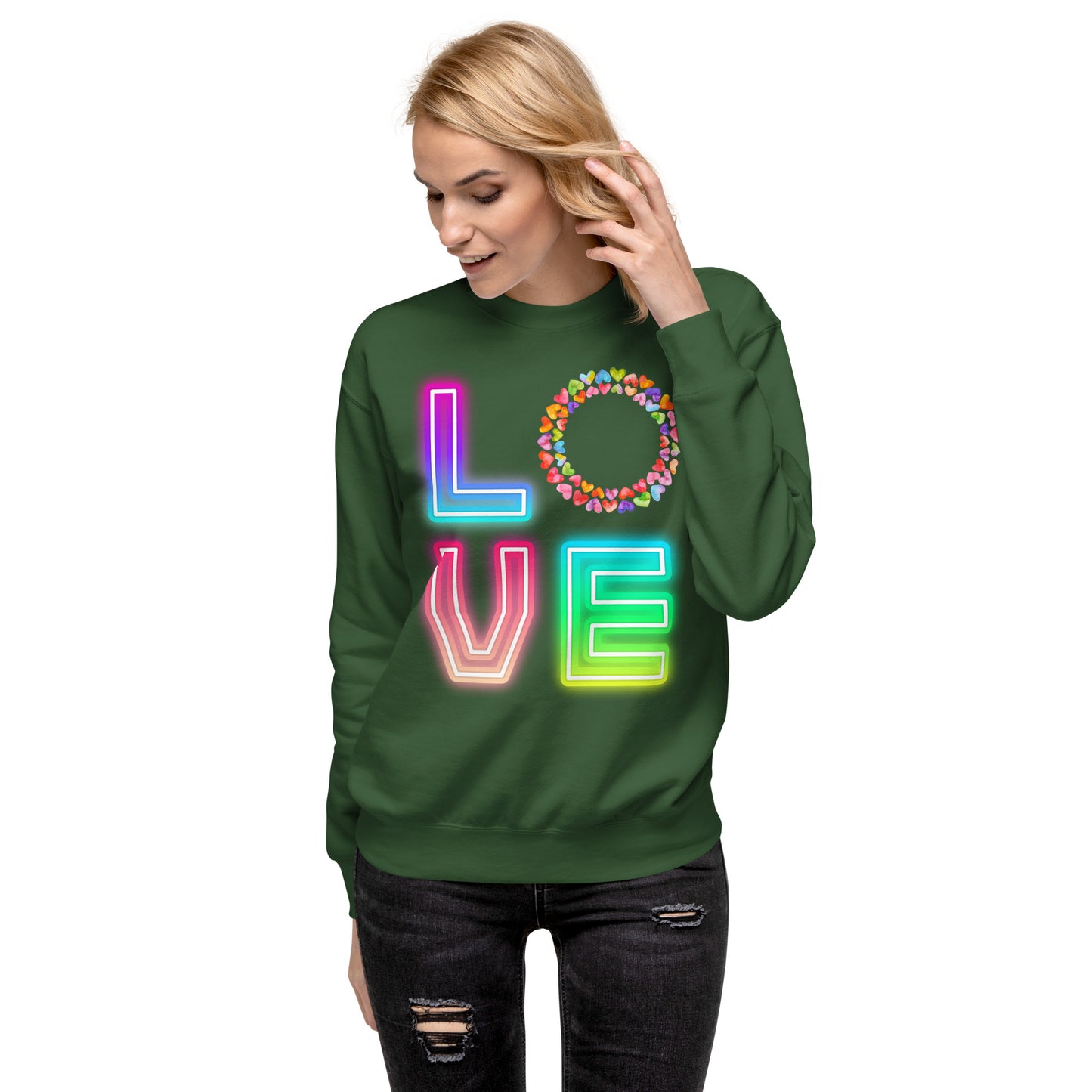 Rainbow Love - Premium Sweatshirt