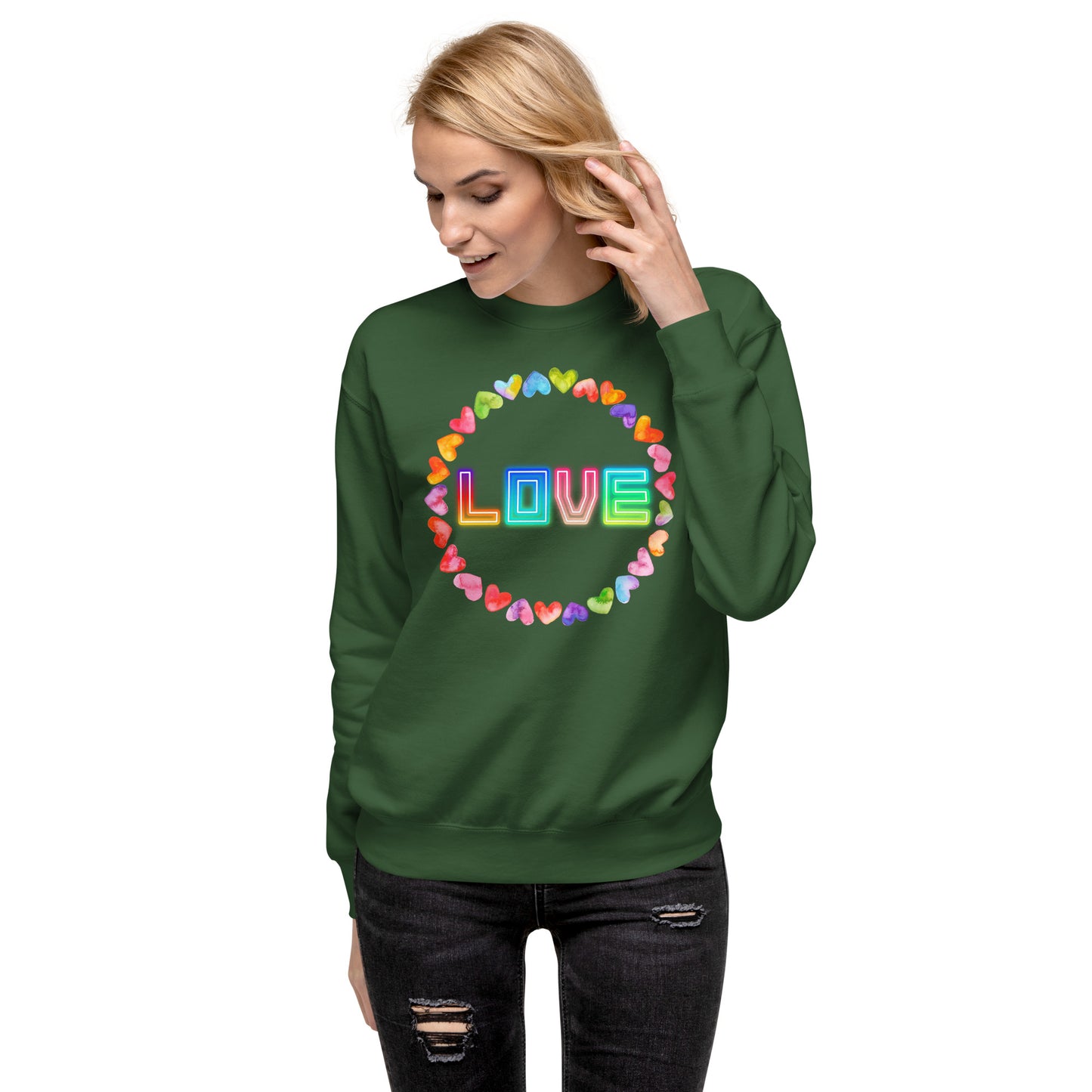 Rainbow Love - Premium Sweatshirt