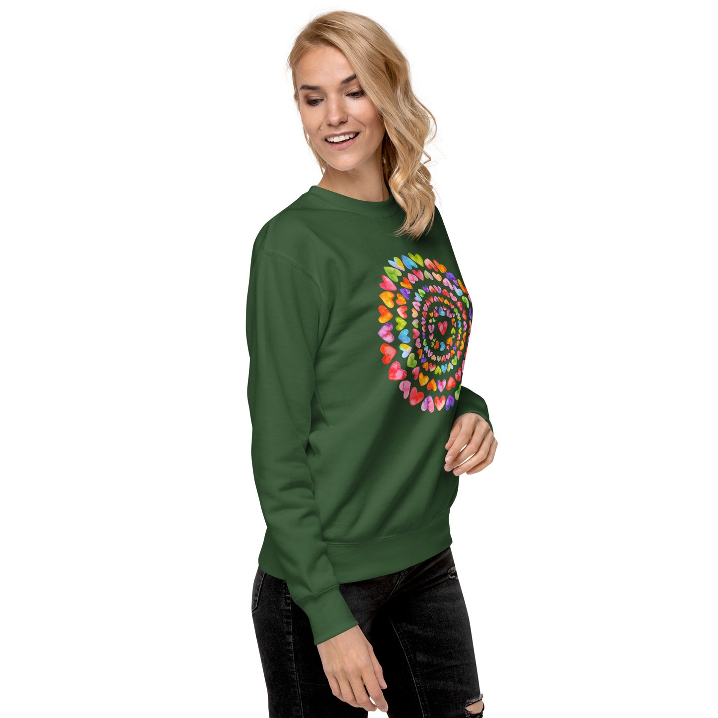 Rainbow Hearts - Premium Sweatshirt