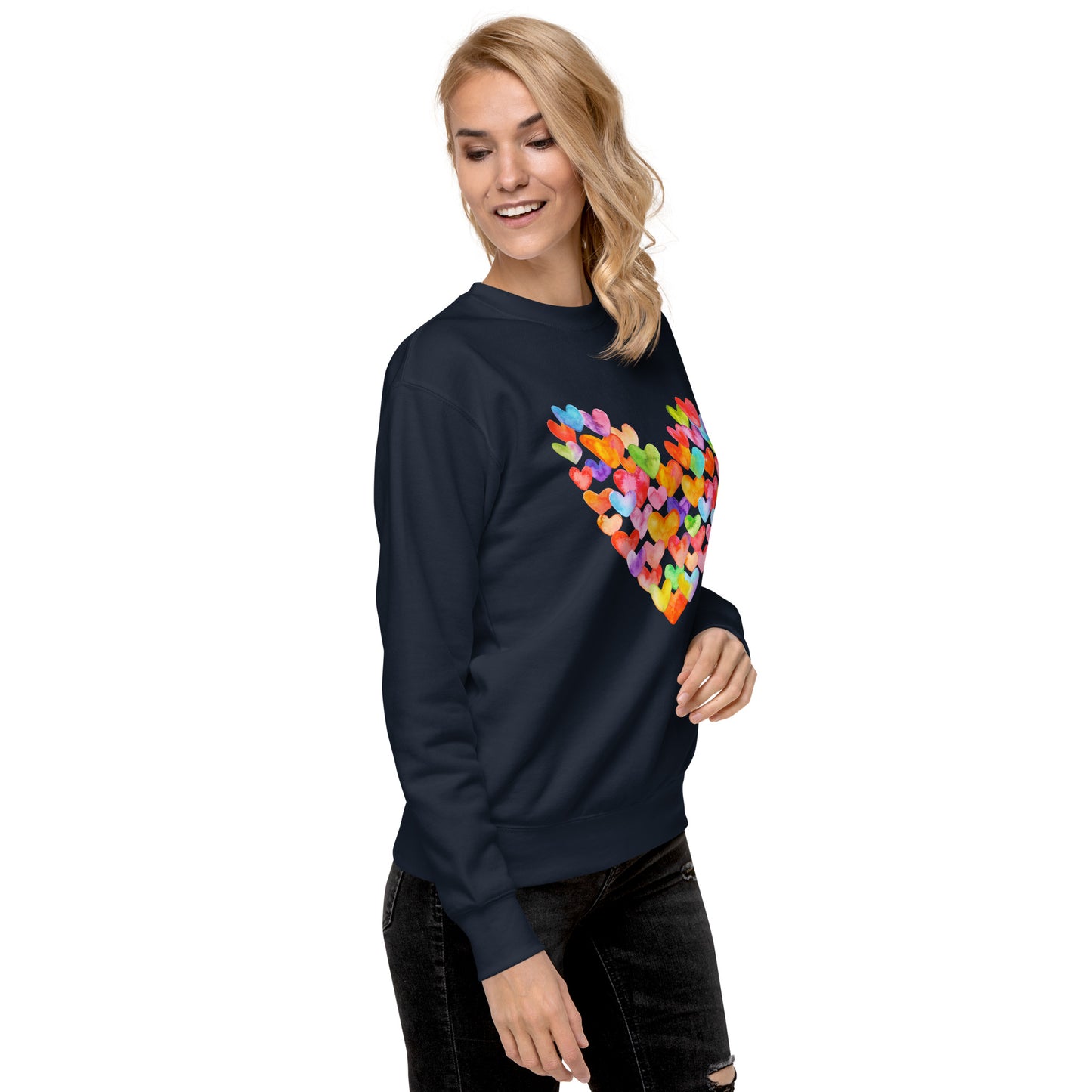 Rainbow Hearts - Premium Sweatshirt