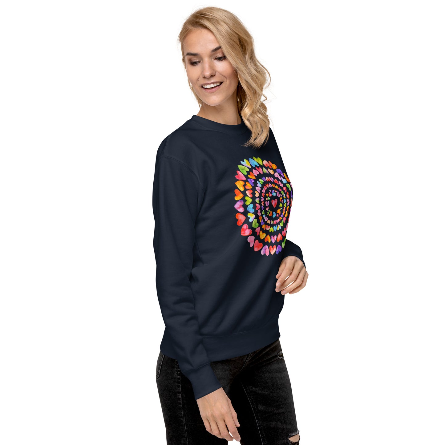 Rainbow Hearts - Premium Sweatshirt