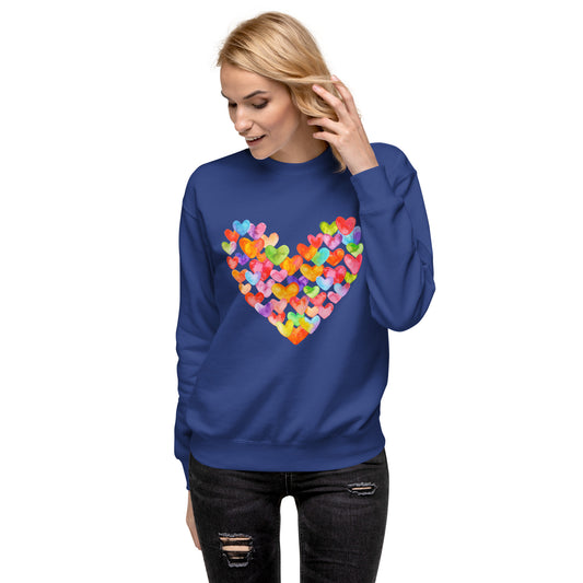 Rainbow Hearts - Premium Sweatshirt