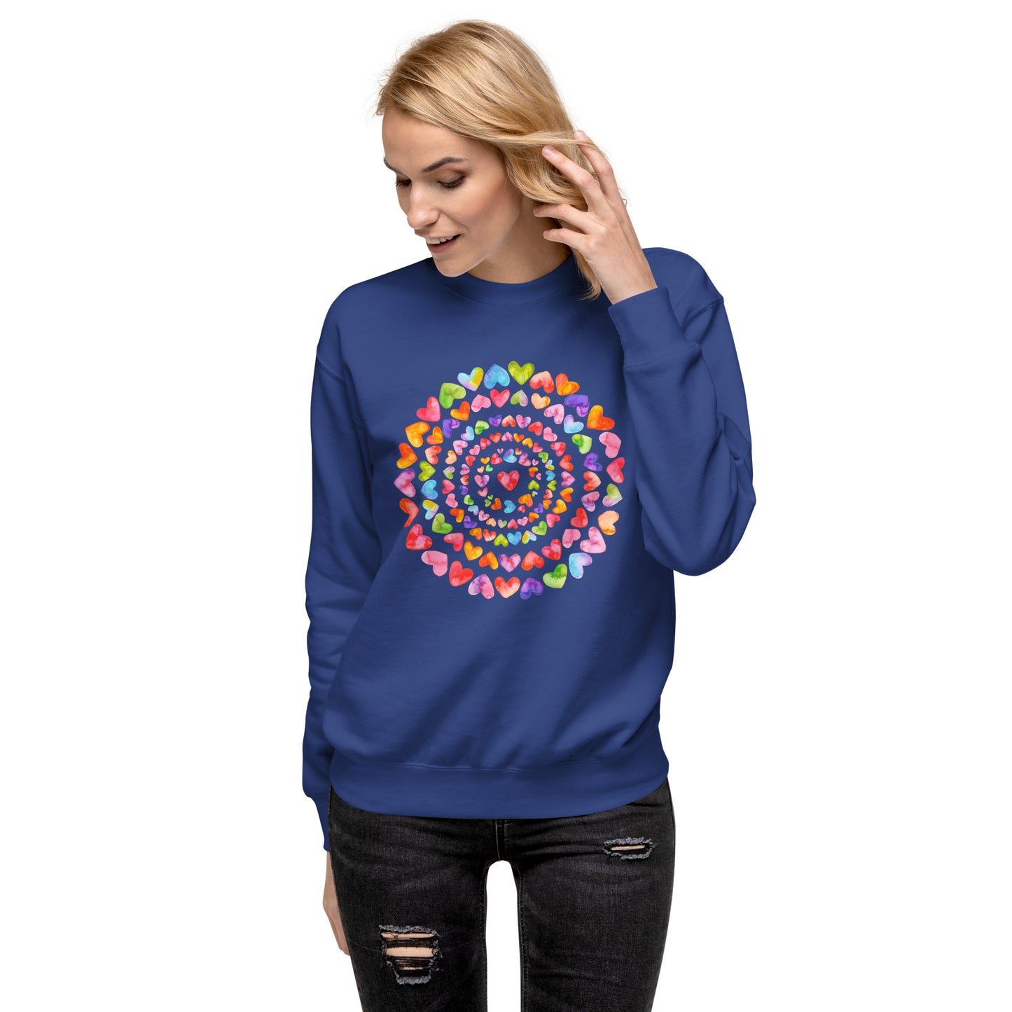 Rainbow Hearts - Premium Sweatshirt