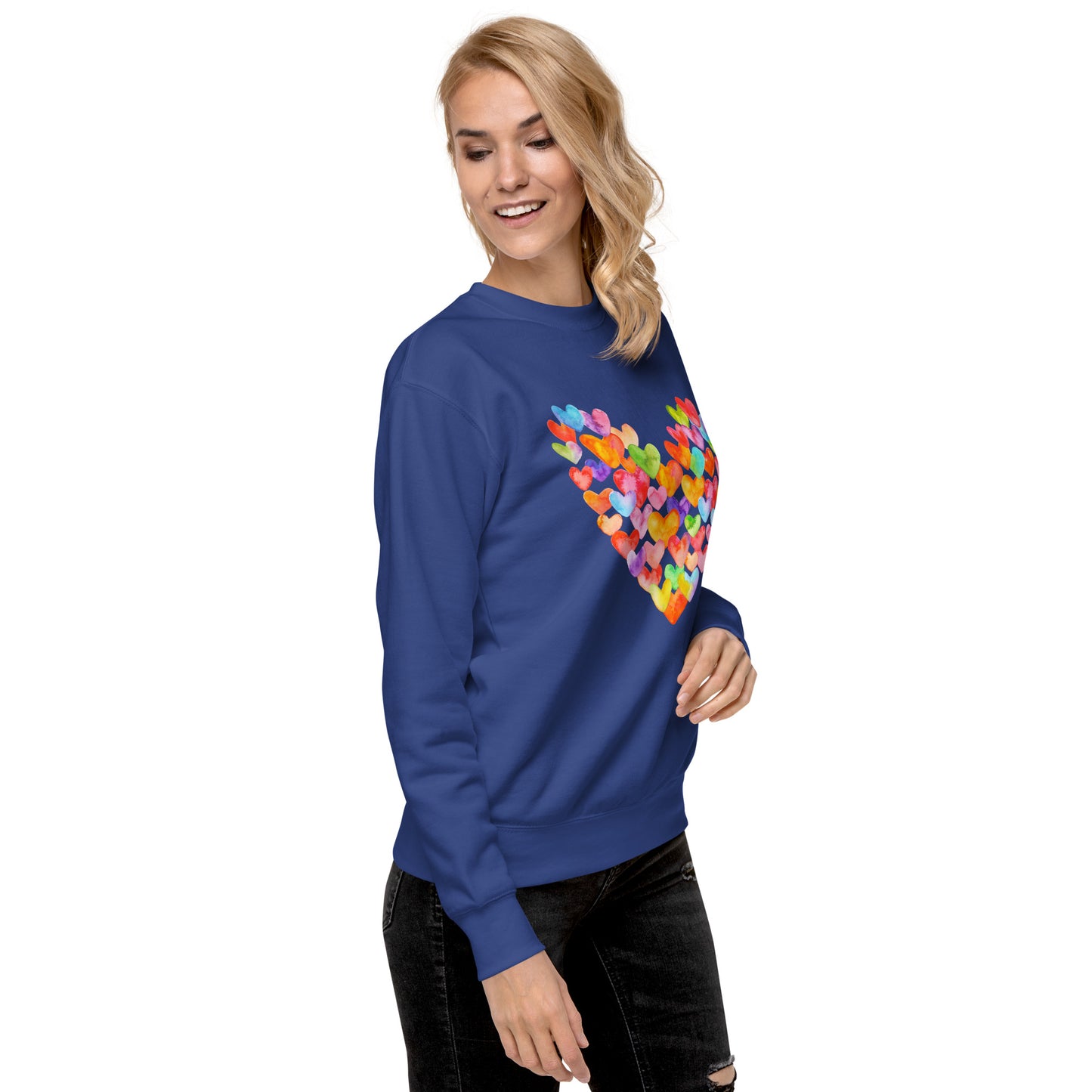 Rainbow Hearts - Premium Sweatshirt