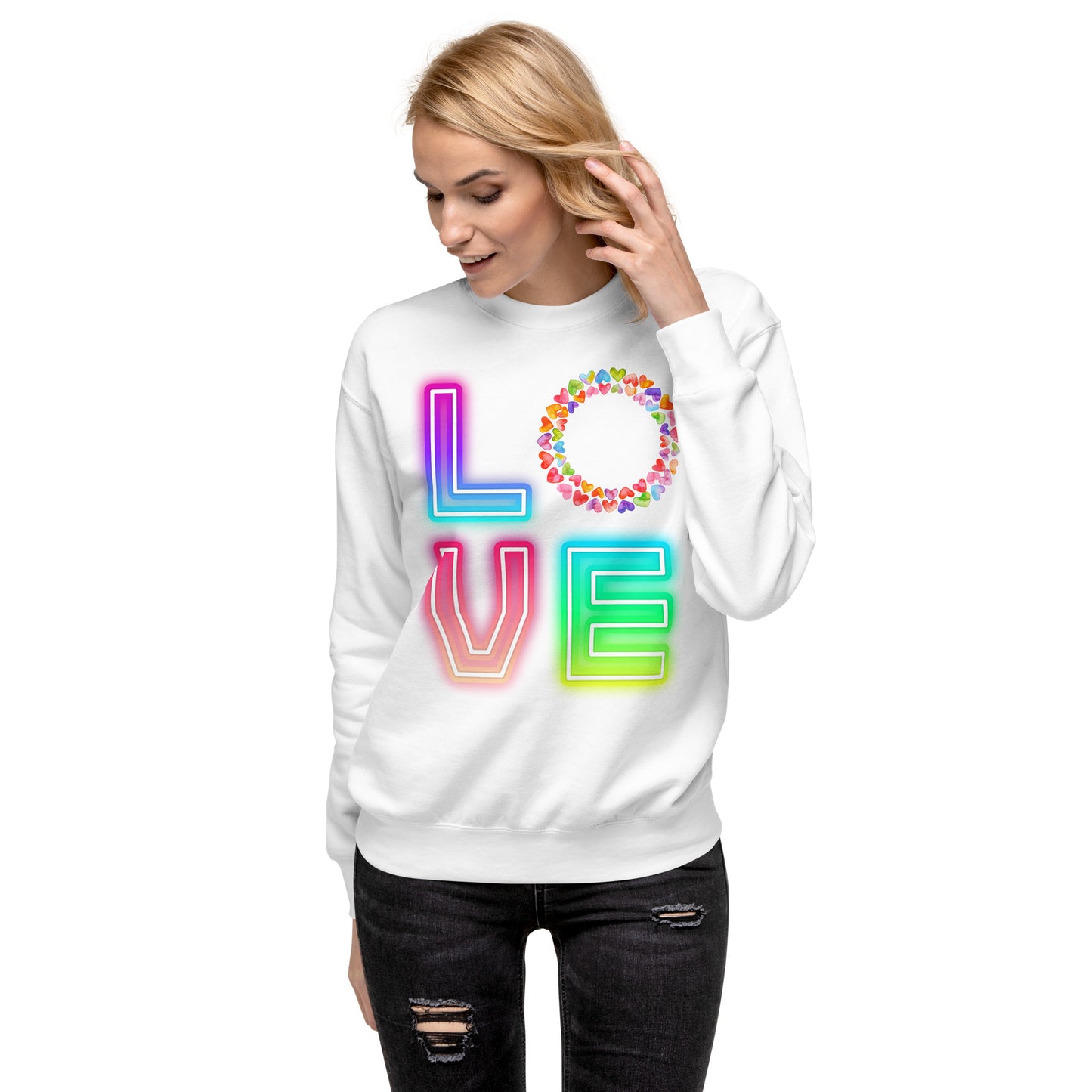 Rainbow Love - Premium Sweatshirt