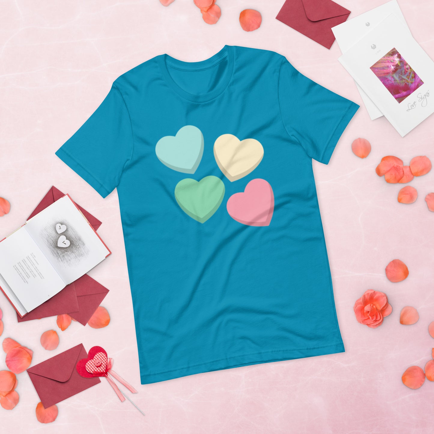 Candy Hearts - Lightweight T-Shirt