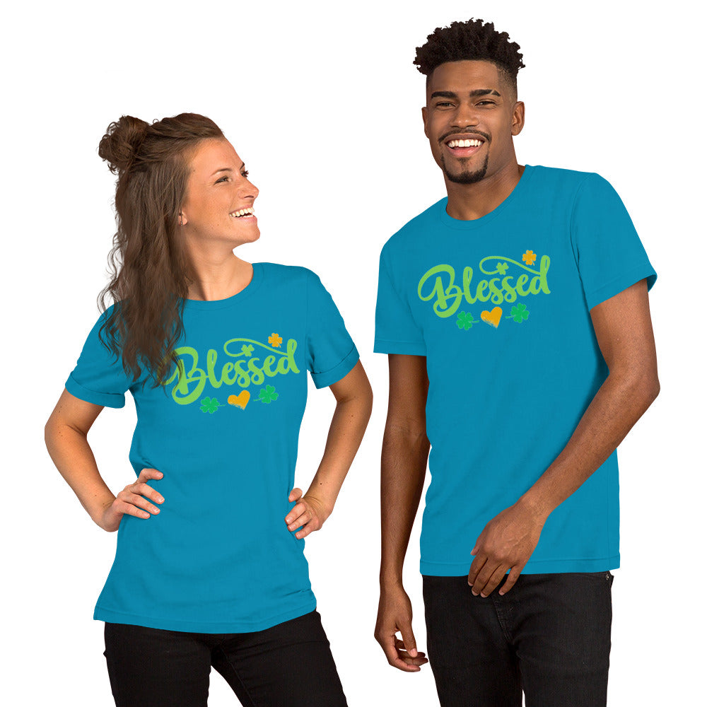 Blessed Clovers (Dark) - Lightweight T-Shirt
