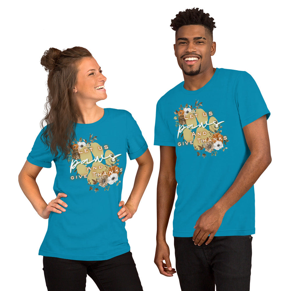 Paws Thankful (Dark) - Lightweight T-Shirt