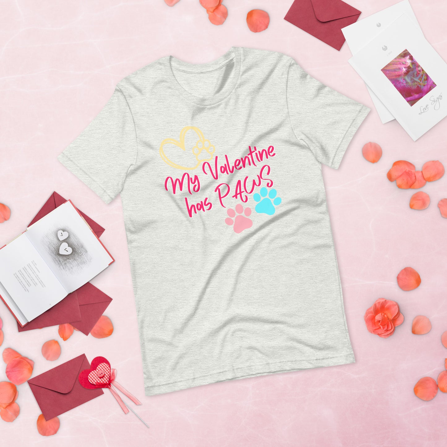 Paw Valentine - Lightweight T-Shirt