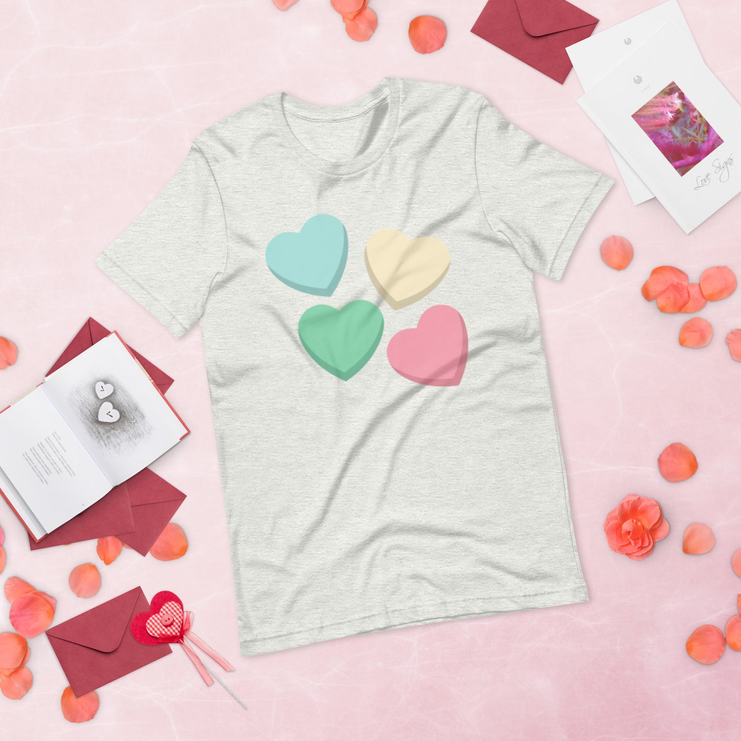 Candy Hearts - Lightweight T-Shirt