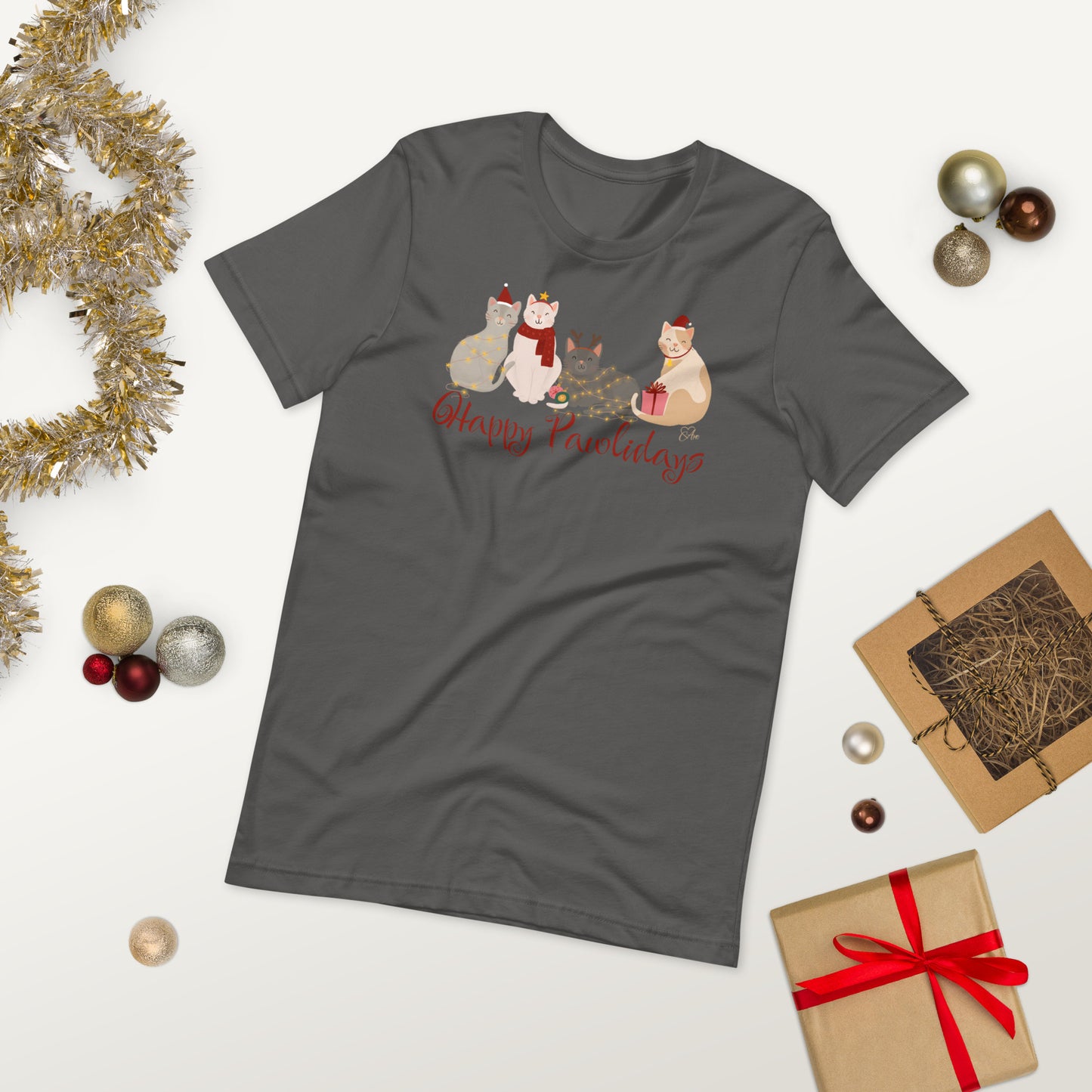 Cat Holiday - Lightweight T-Shirt