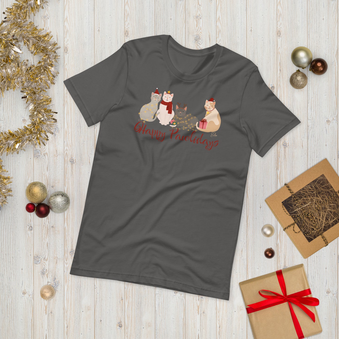 Cat Holiday - Lightweight T-Shirt