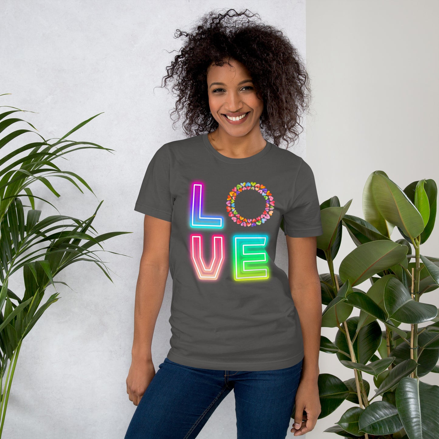 Rainbow Love  - Lightweight T-Shirt