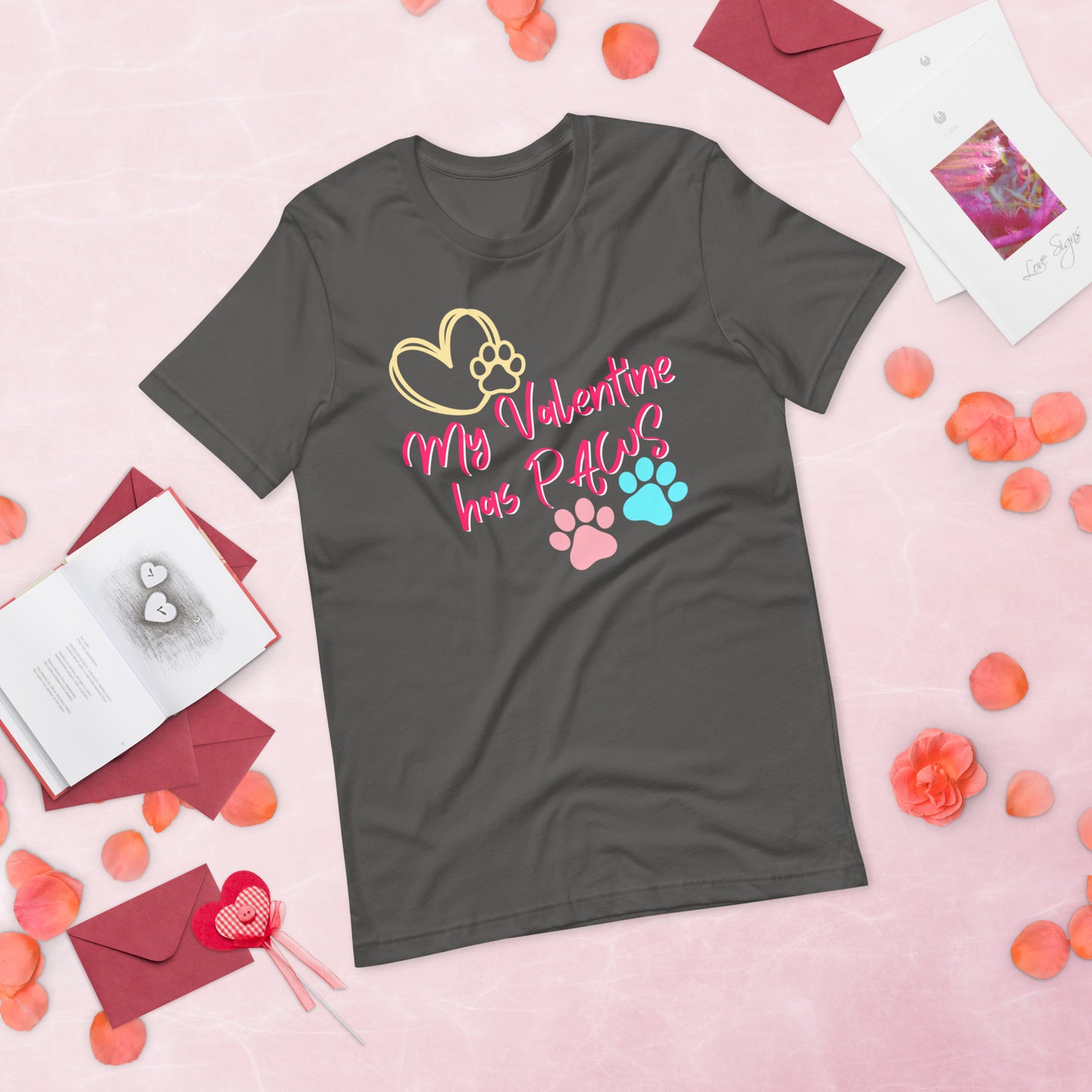 Paw Valentine - Lightweight T-Shirt