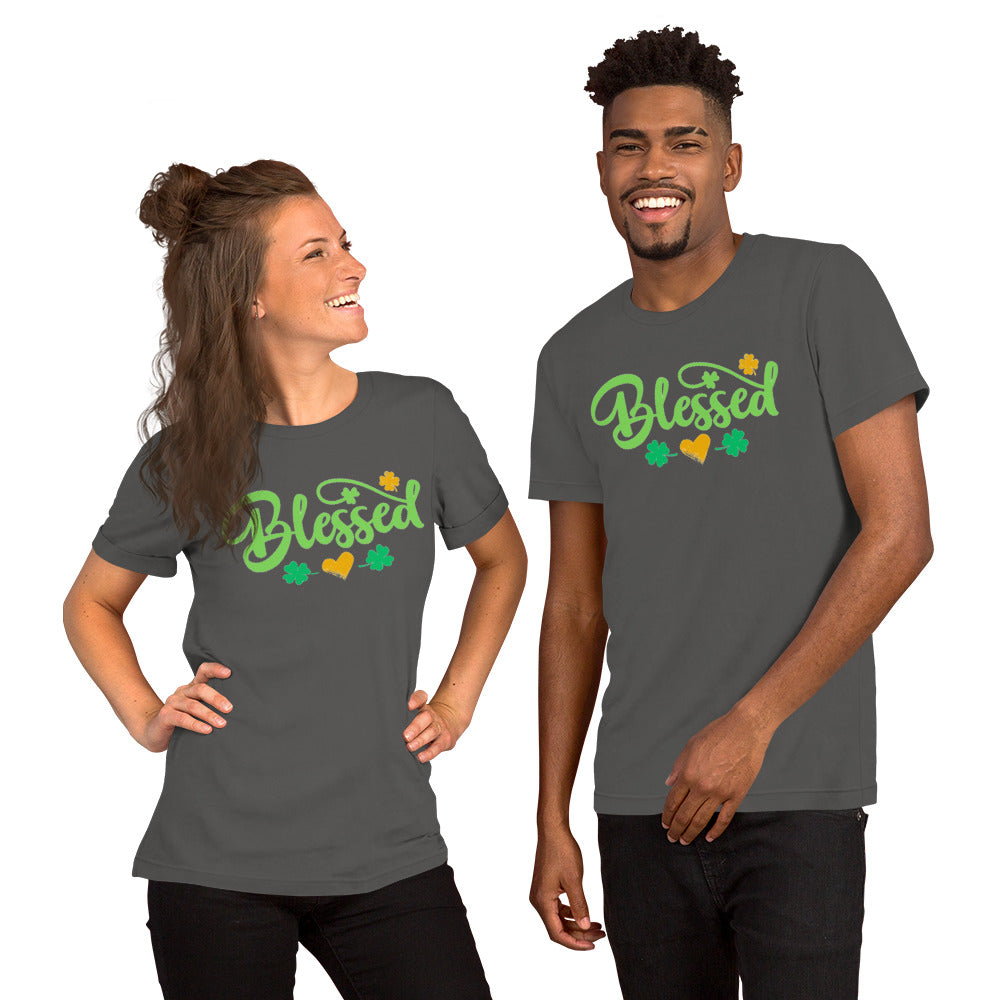 Blessed Clovers (Dark) - Lightweight T-Shirt
