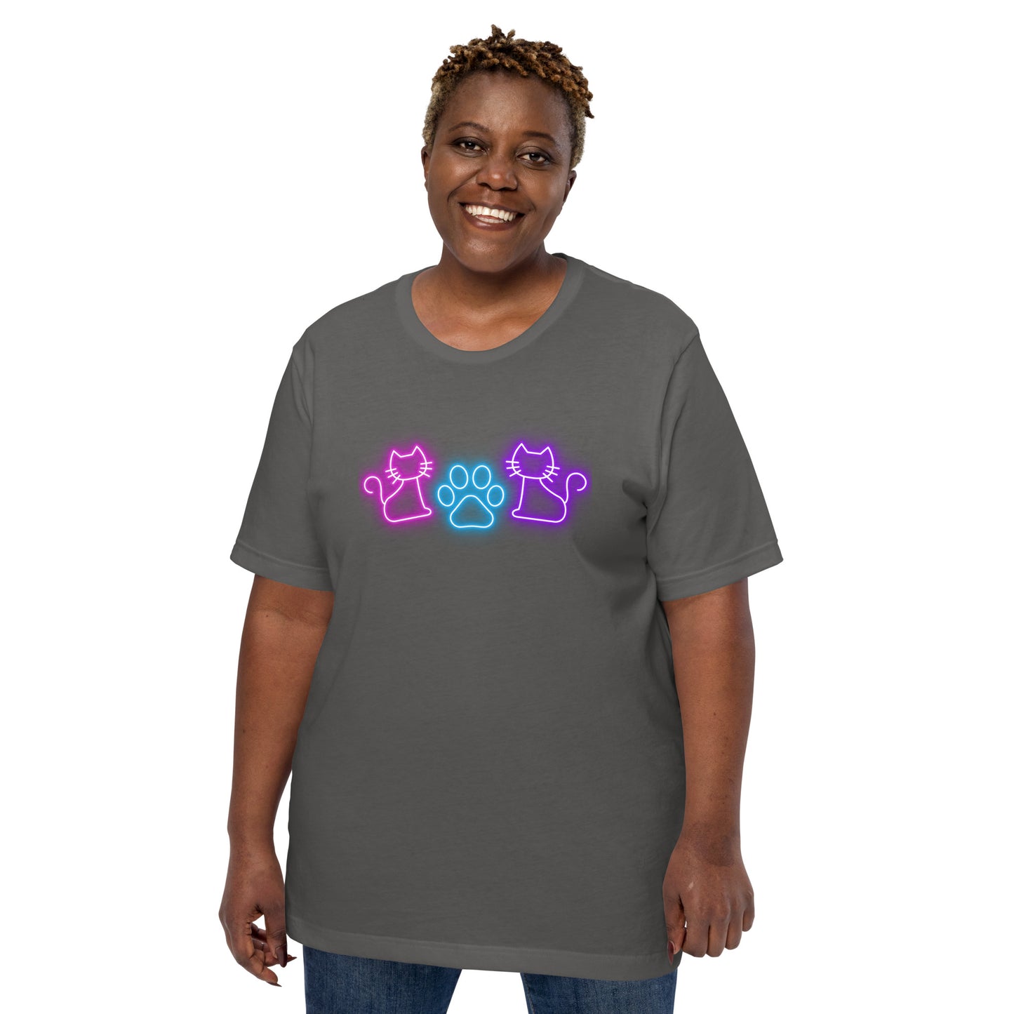 Neon Whiskers - Lightweight T-Shirt