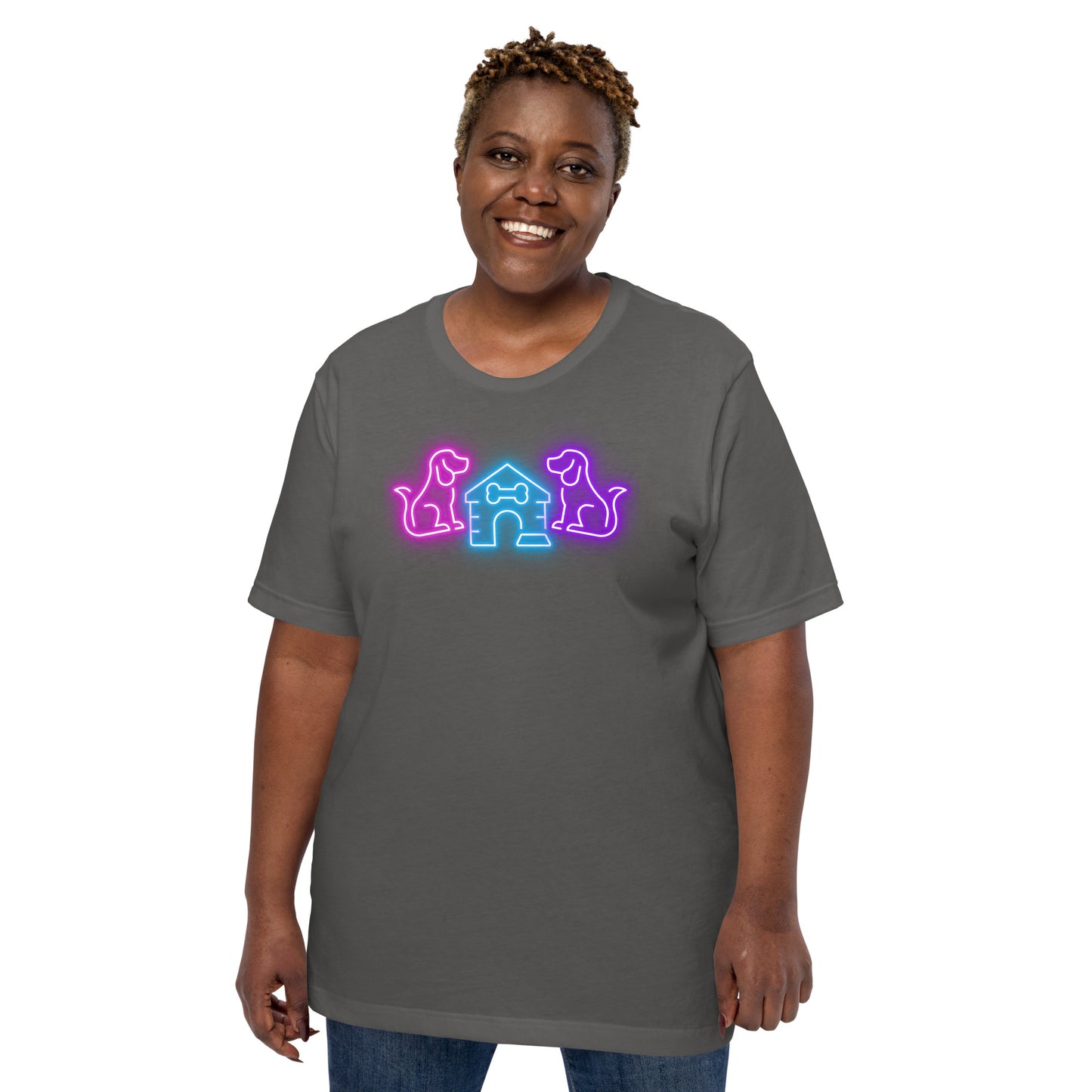 Neon Dog Tails - Lightweight T-Shirt