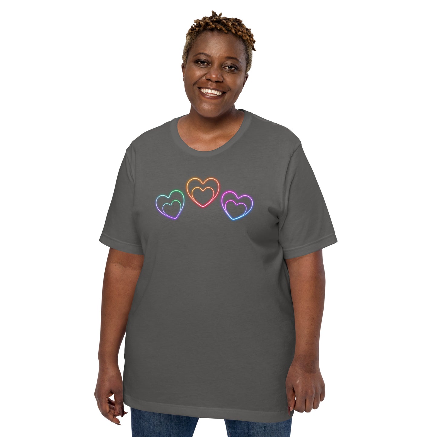 Neon Hearts - Lightweight T-Shirt