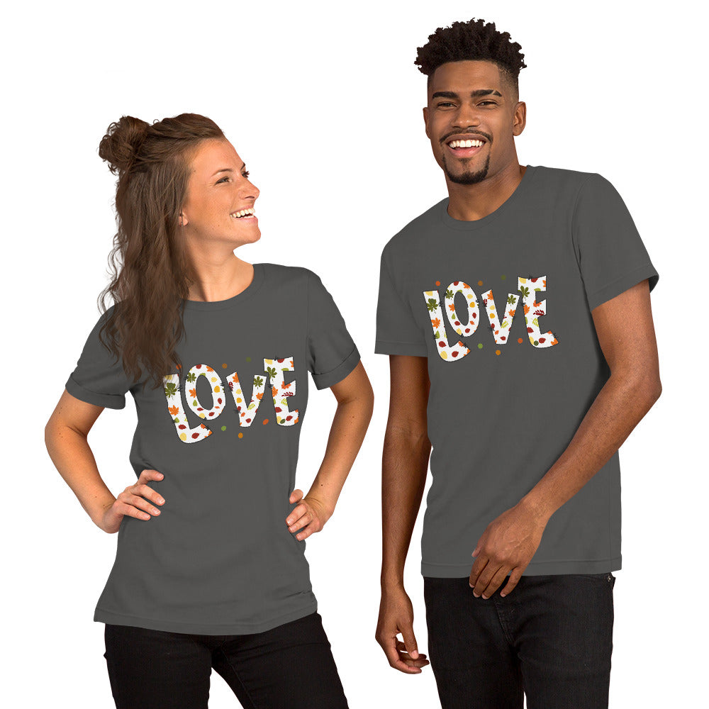 Fall Love Letters (Dark) - Lightweight T-Shirt
