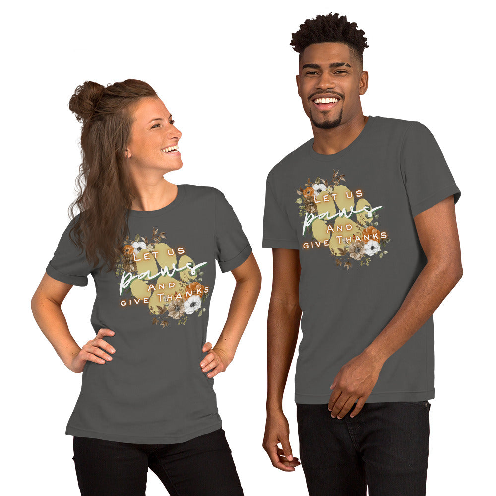 Paws Thankful (Dark) - Lightweight T-Shirt