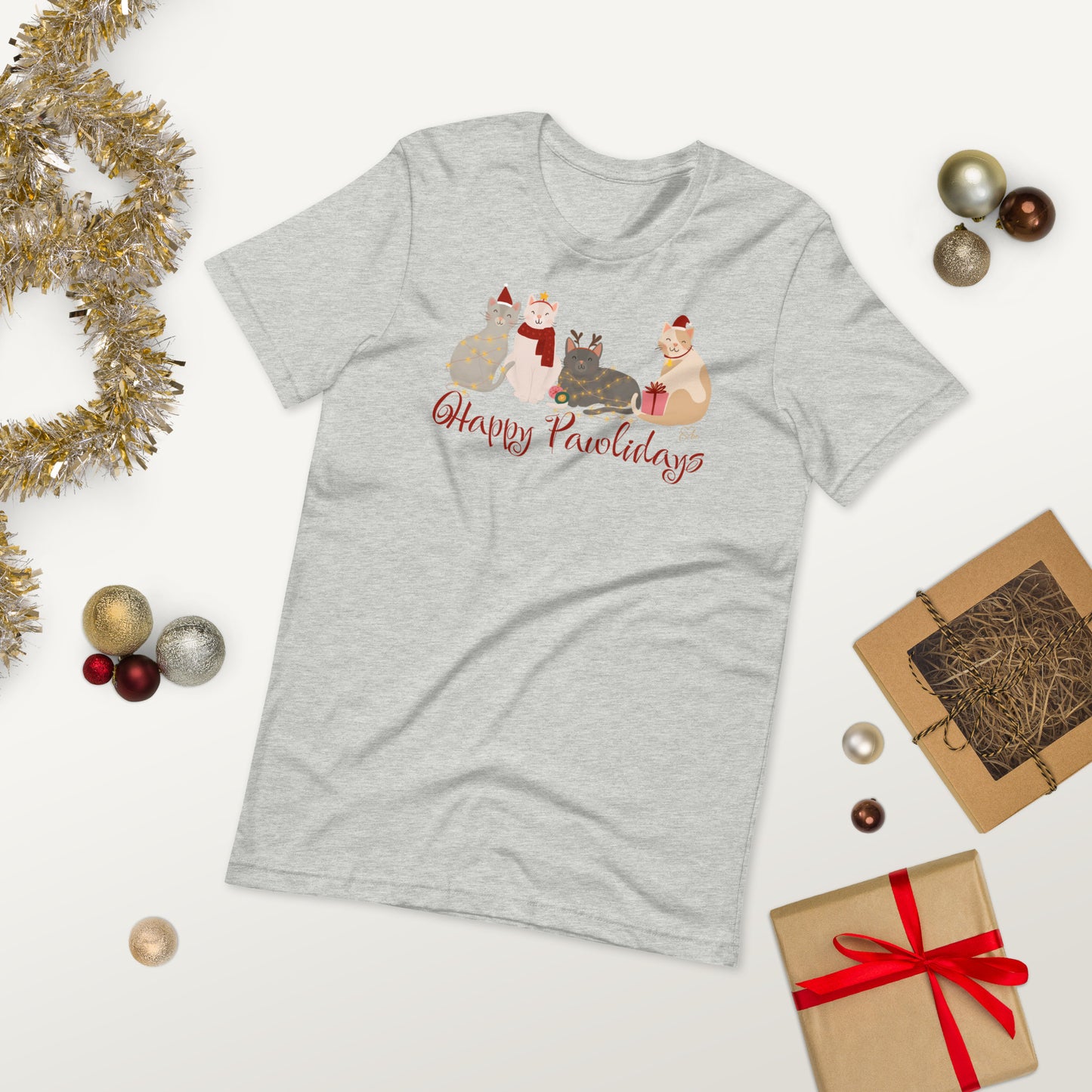 Cat Holiday - Lightweight T-Shirt