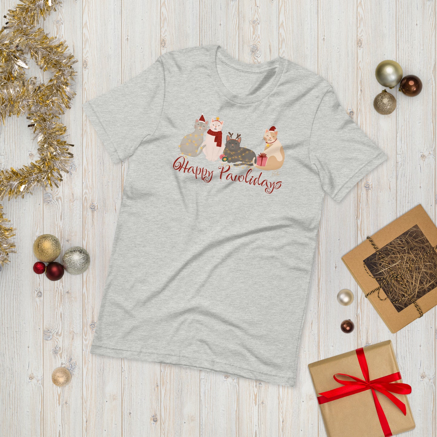 Cat Holiday - Lightweight T-Shirt