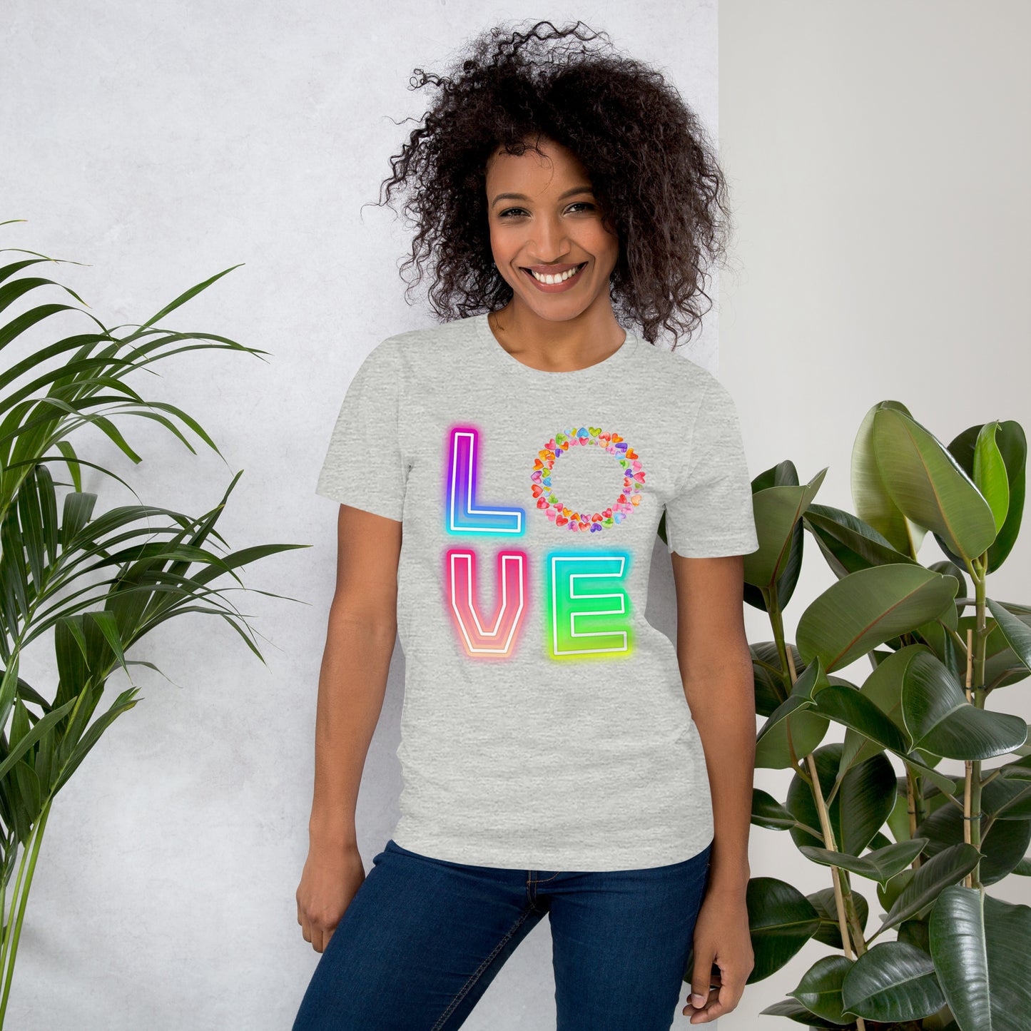Rainbow Love  - Lightweight T-Shirt