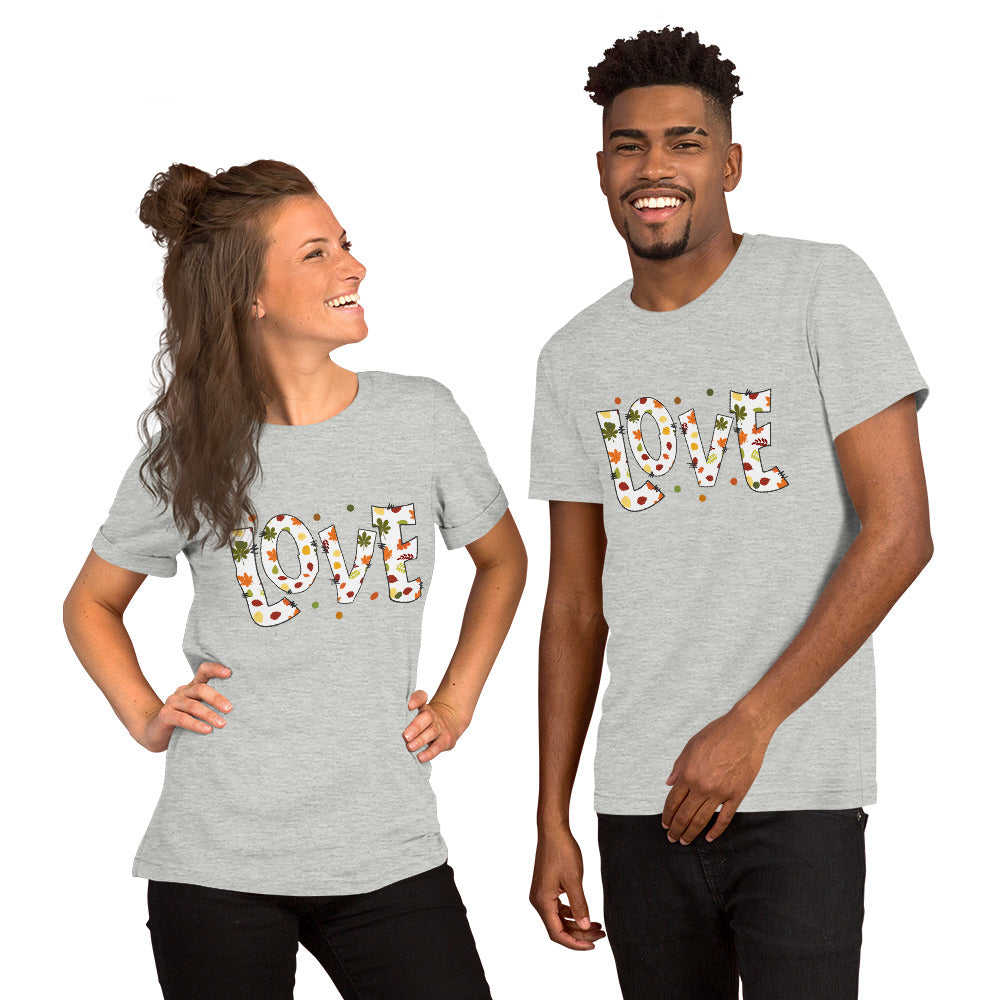 Fall Love Letters (Light) - Lightweight T-Shirt