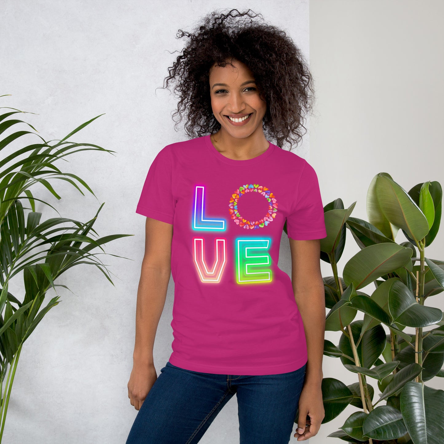 Rainbow Love  - Lightweight T-Shirt