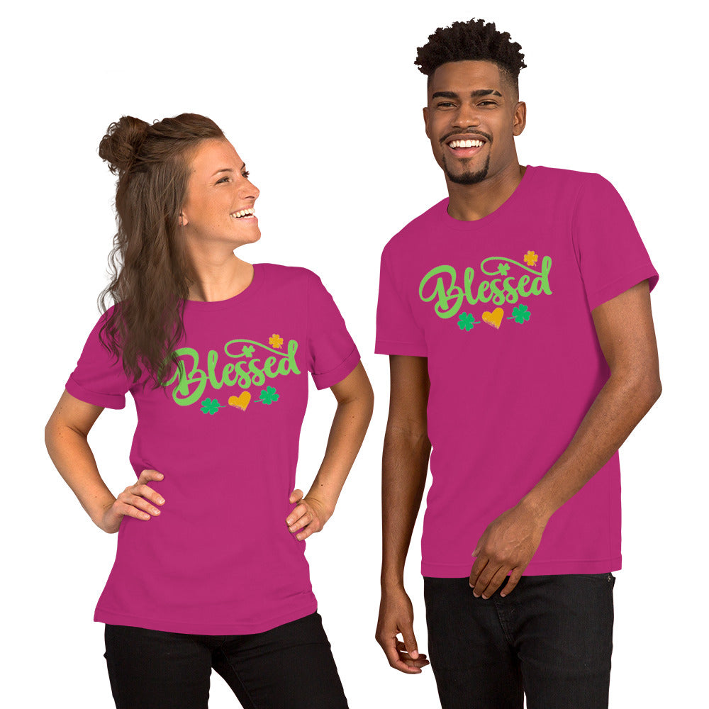 Blessed Clovers (Dark) - Lightweight T-Shirt