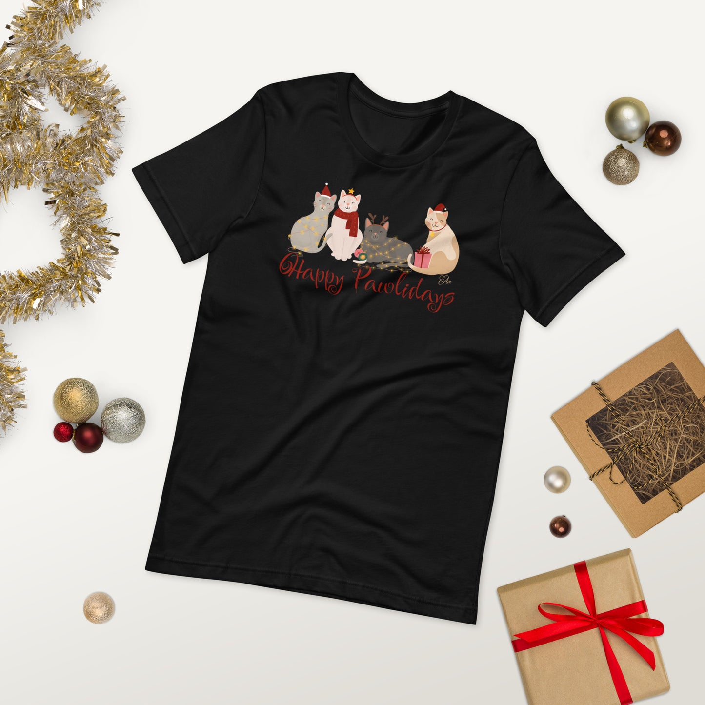 Cat Holiday - Lightweight T-Shirt