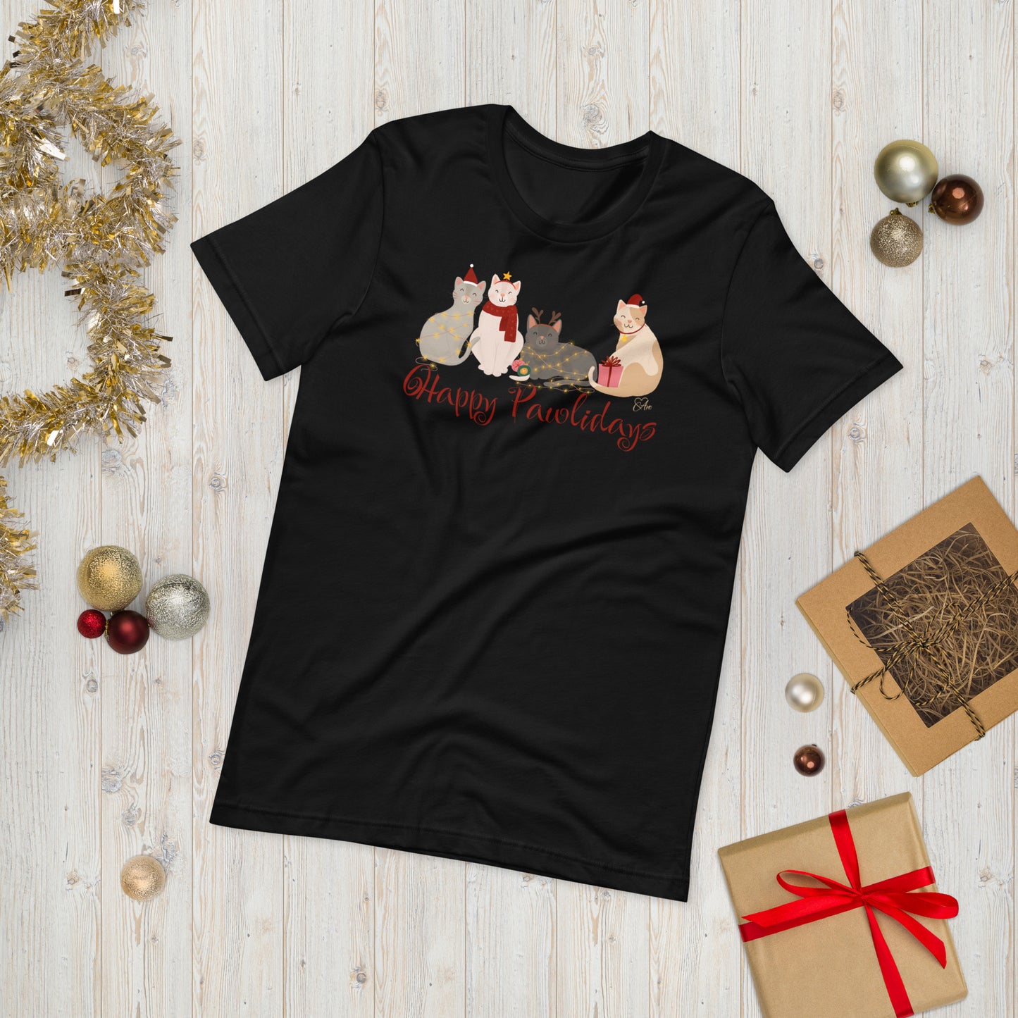Cat Holiday - Lightweight T-Shirt