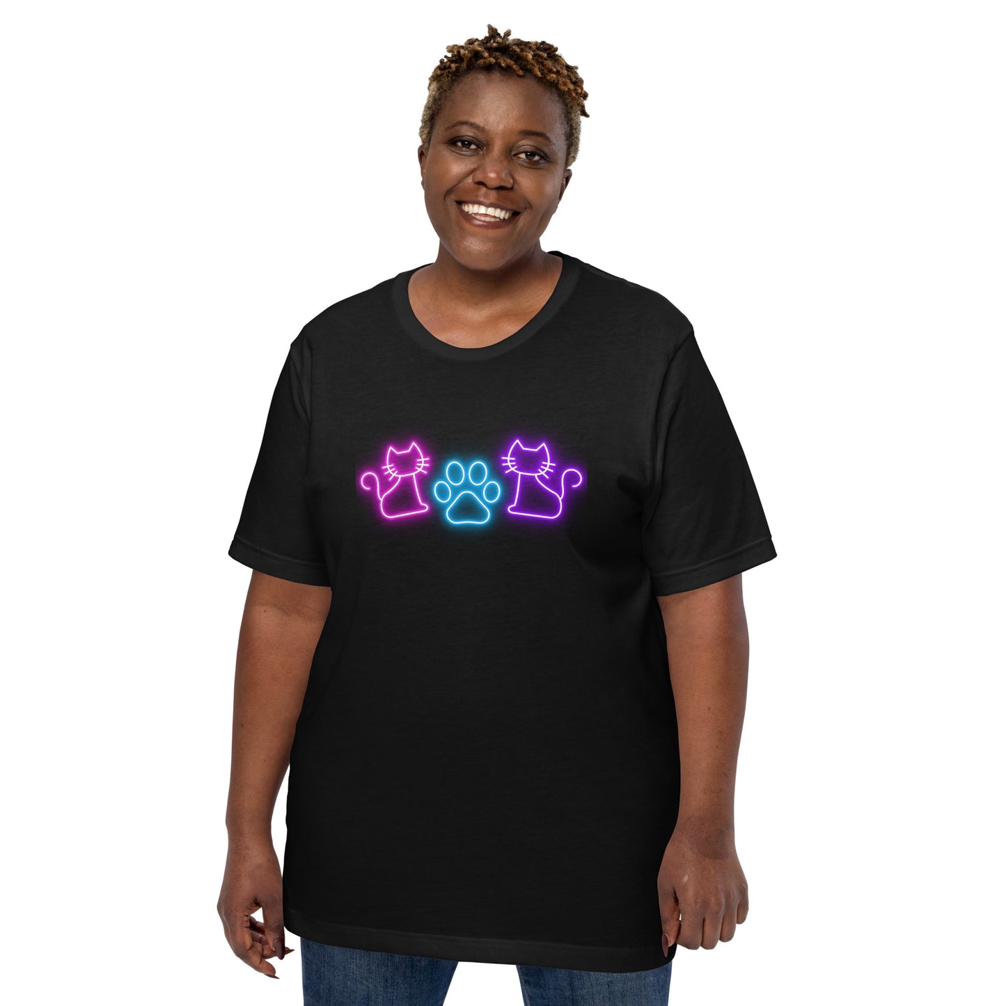 Neon Whiskers - Lightweight T-Shirt