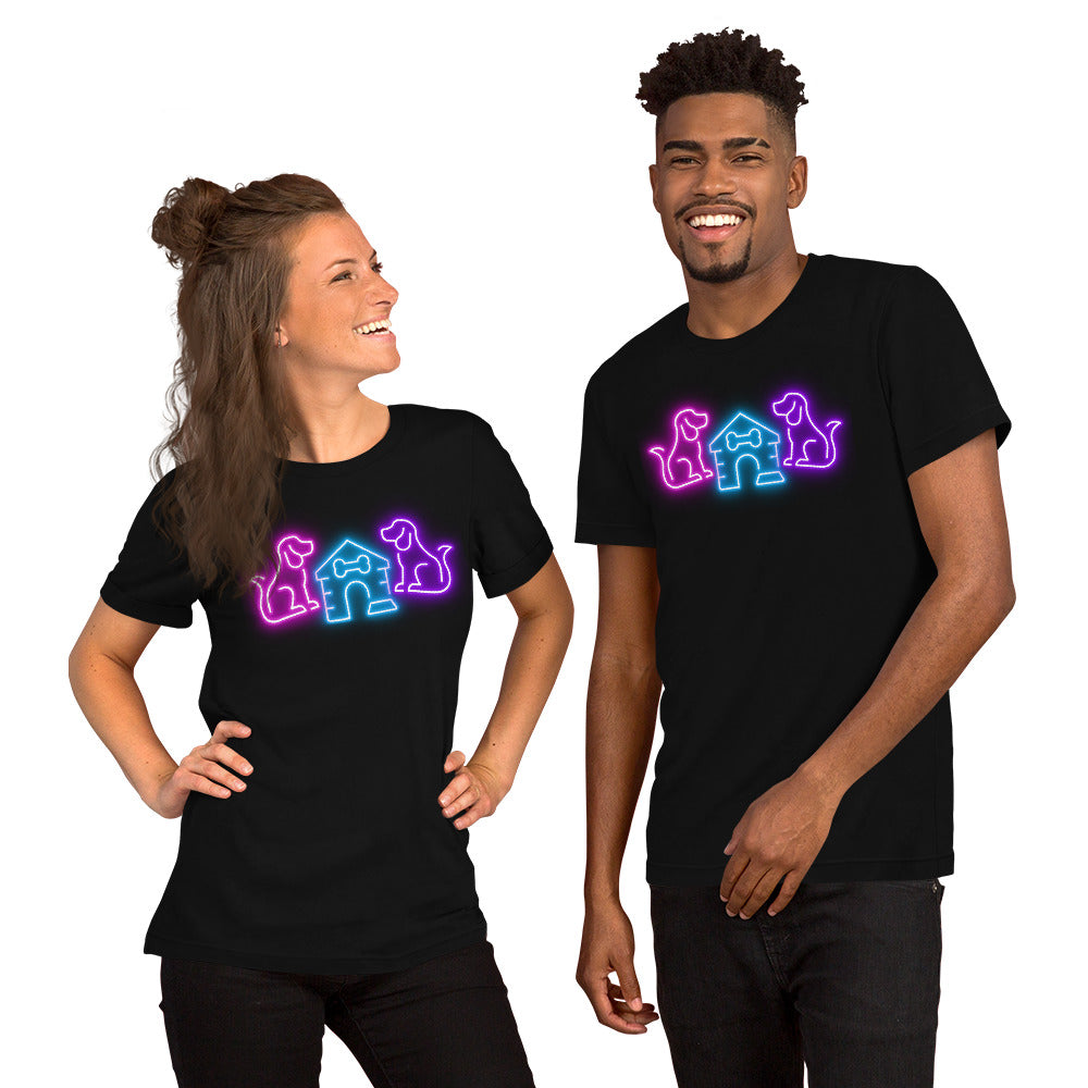 Neon Dog Tails - Lightweight T-Shirt