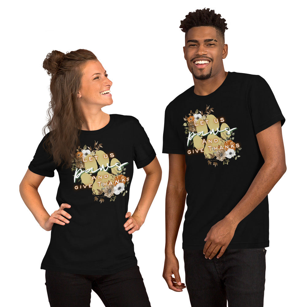 Paws Thankful (Dark) - Lightweight T-Shirt