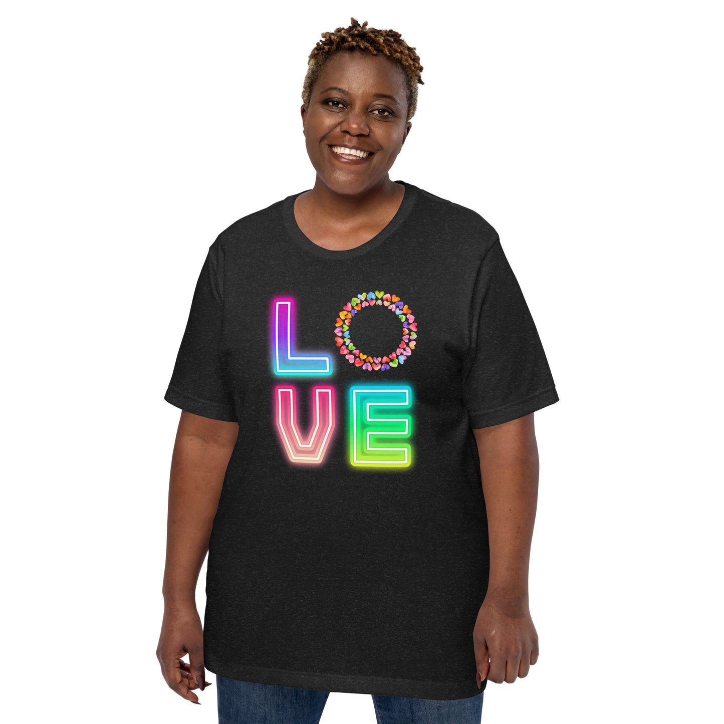 Rainbow Love  - Lightweight T-Shirt