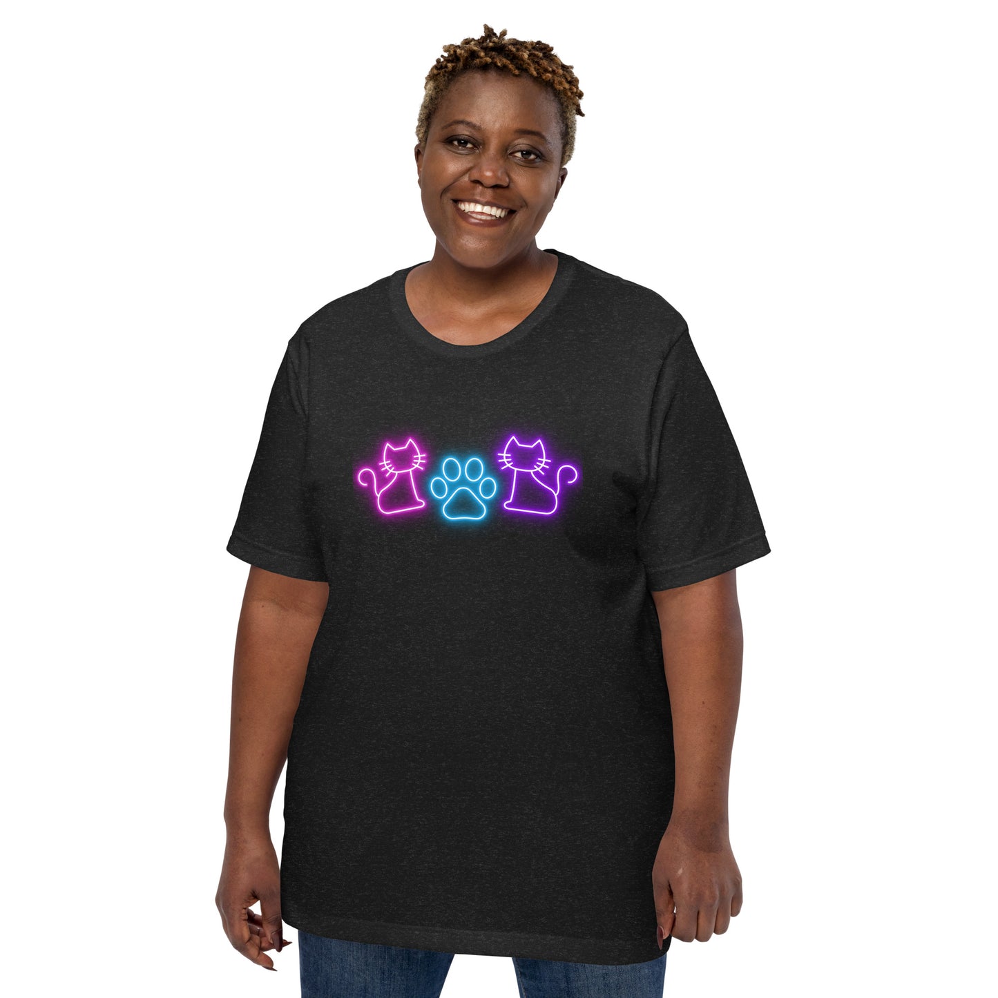 Neon Whiskers - Lightweight T-Shirt