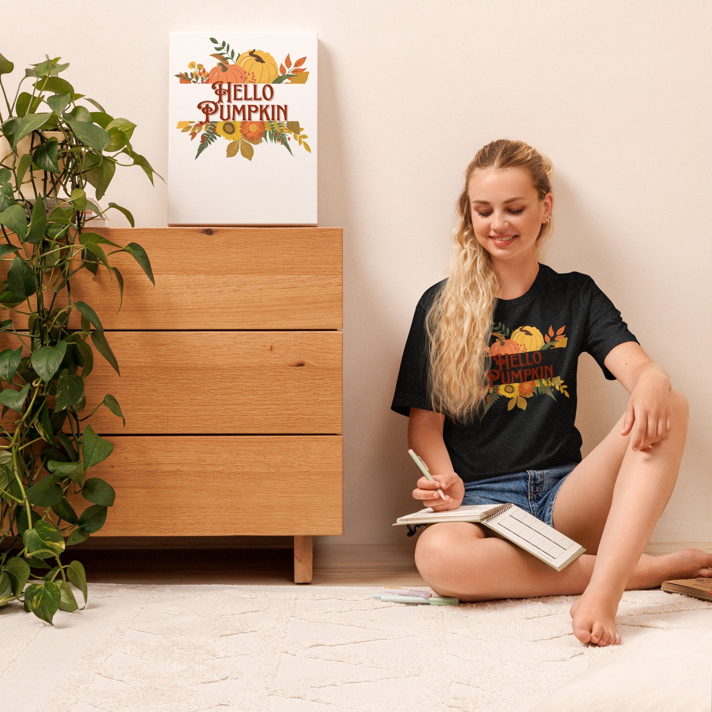 Hello Pumpkin - Lightweight T-Shirt
