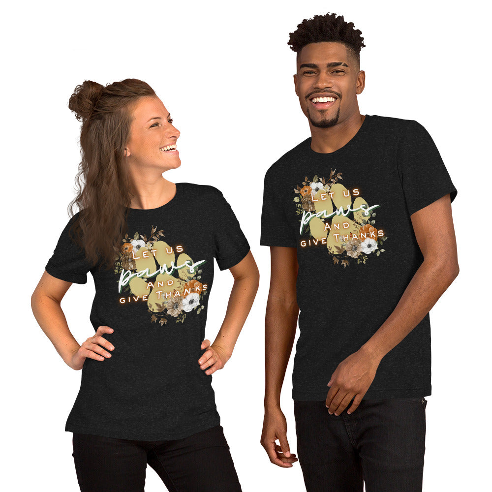 Paws Thankful (Dark) - Lightweight T-Shirt
