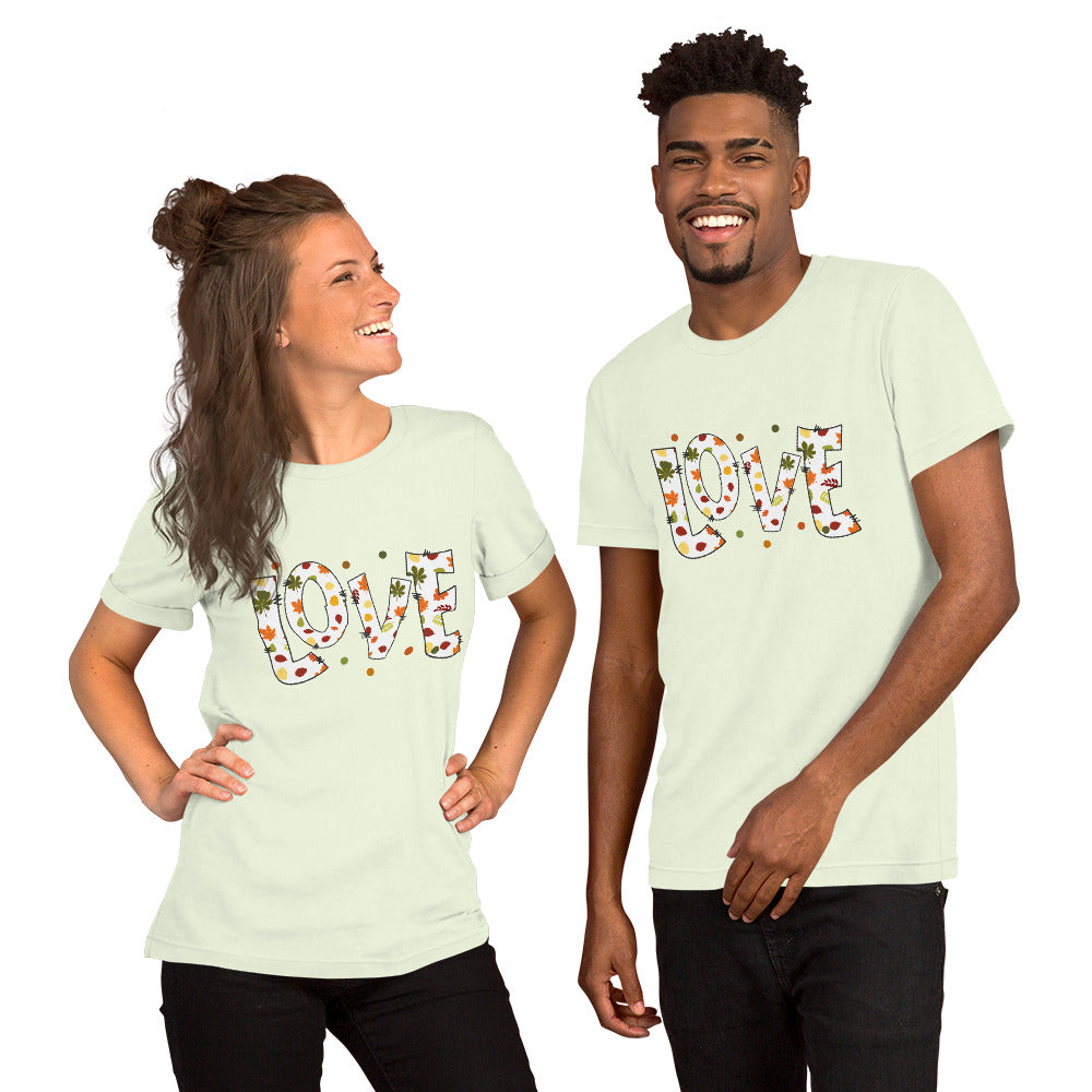 Fall Love Letters (Light) - Lightweight T-Shirt