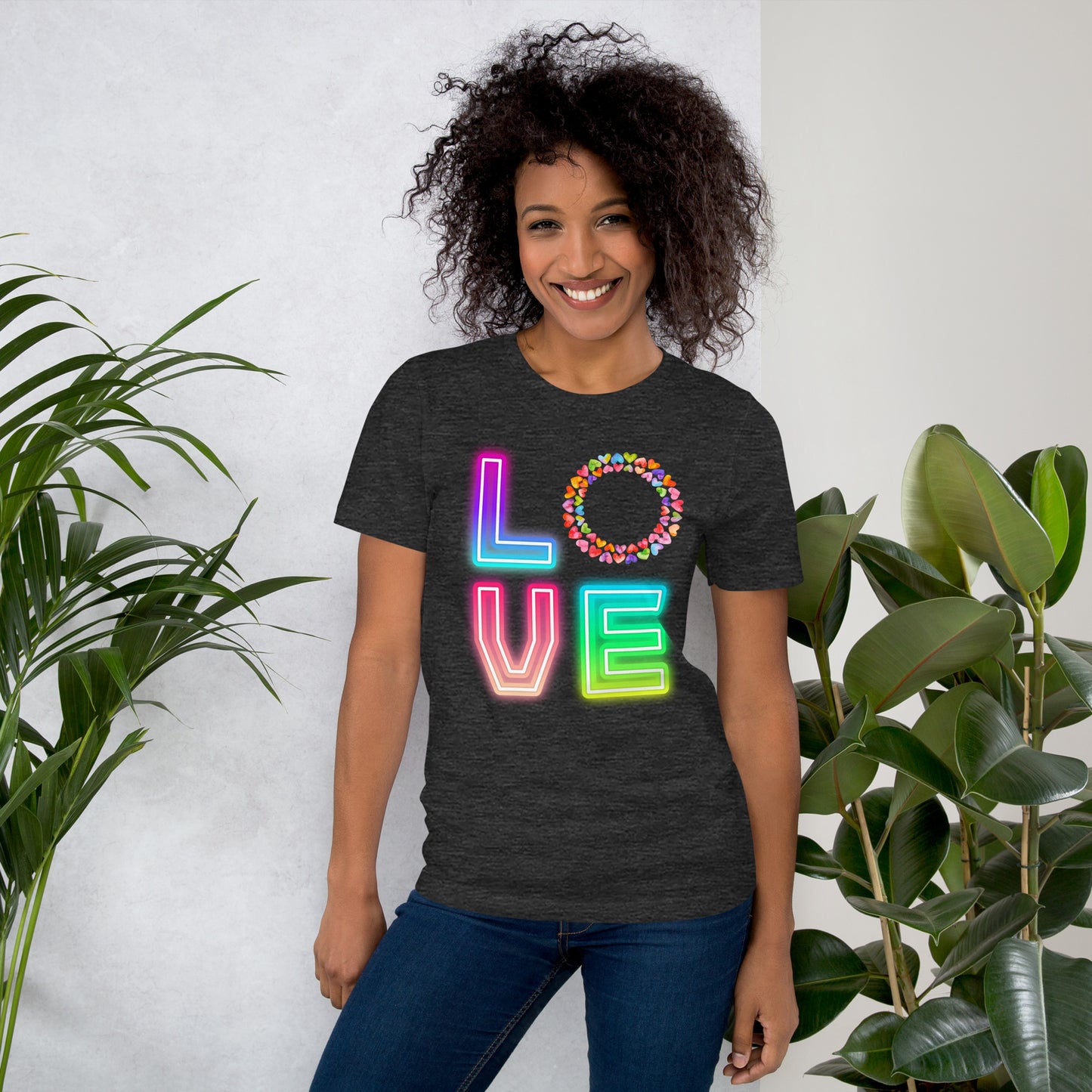 Rainbow Love  - Lightweight T-Shirt